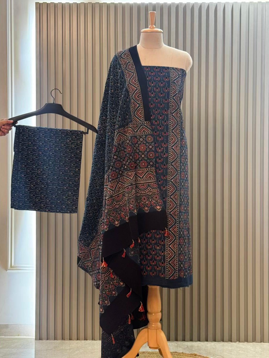 Kutch ajrak cotton suit -3pc