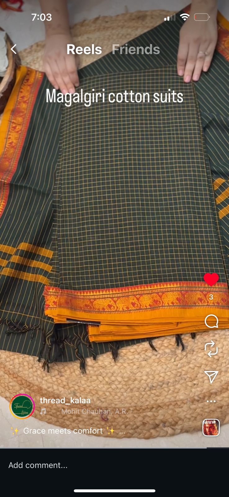 Authentic Mangalgiri Cotton Dress Material
