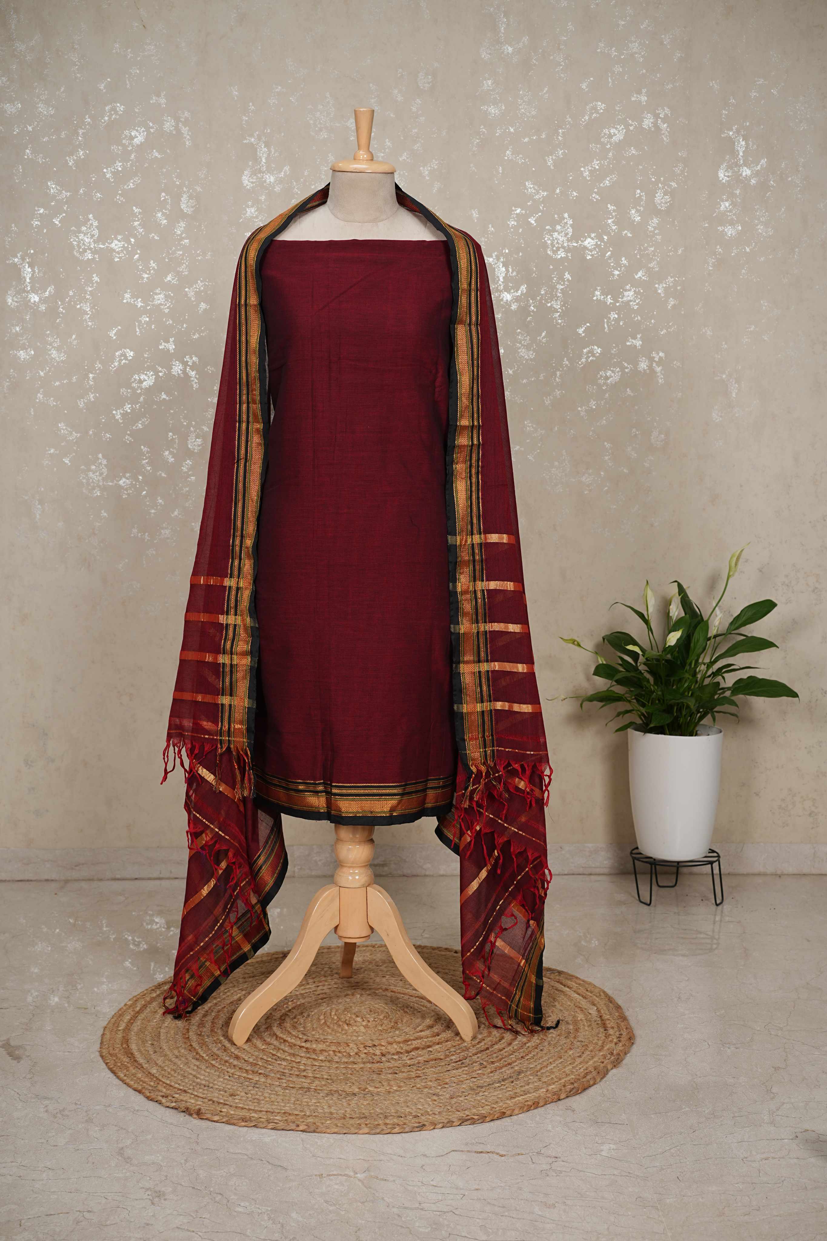 Authentic Mangalgiri Cotton Dress Material
