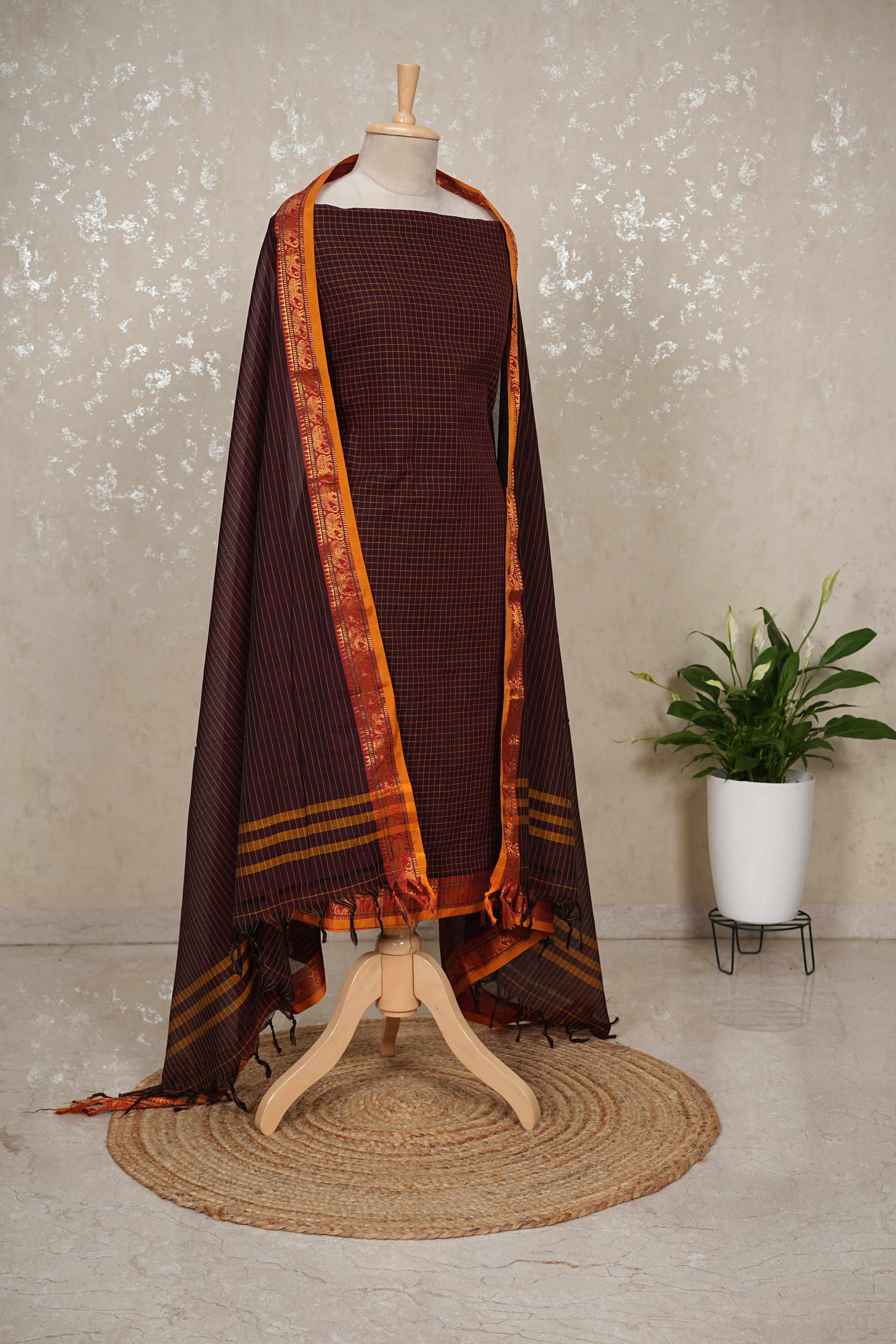 Authentic Mangalgiri Cotton Dress Material