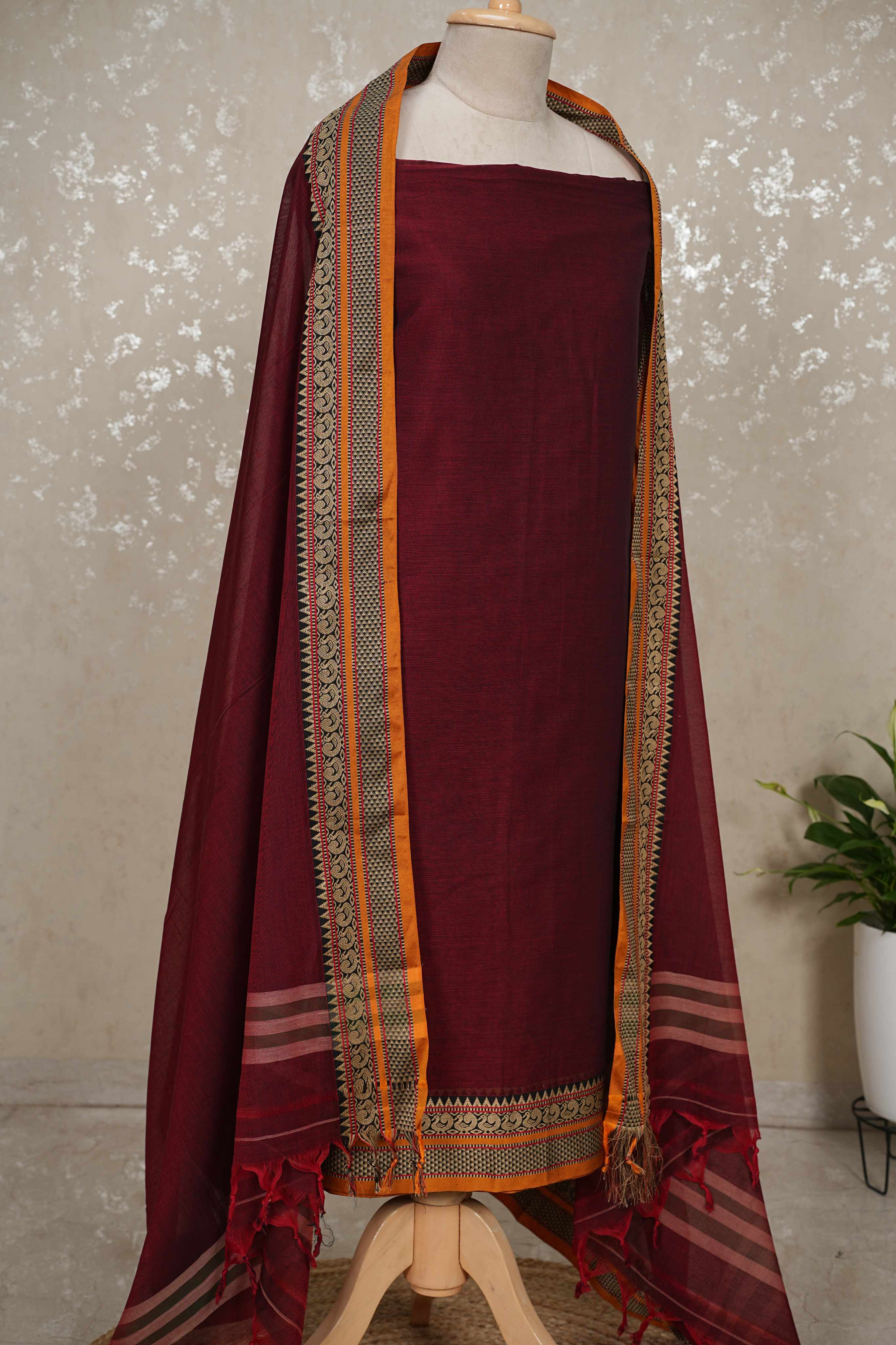 Authentic Mangalgiri Cotton Dress Material