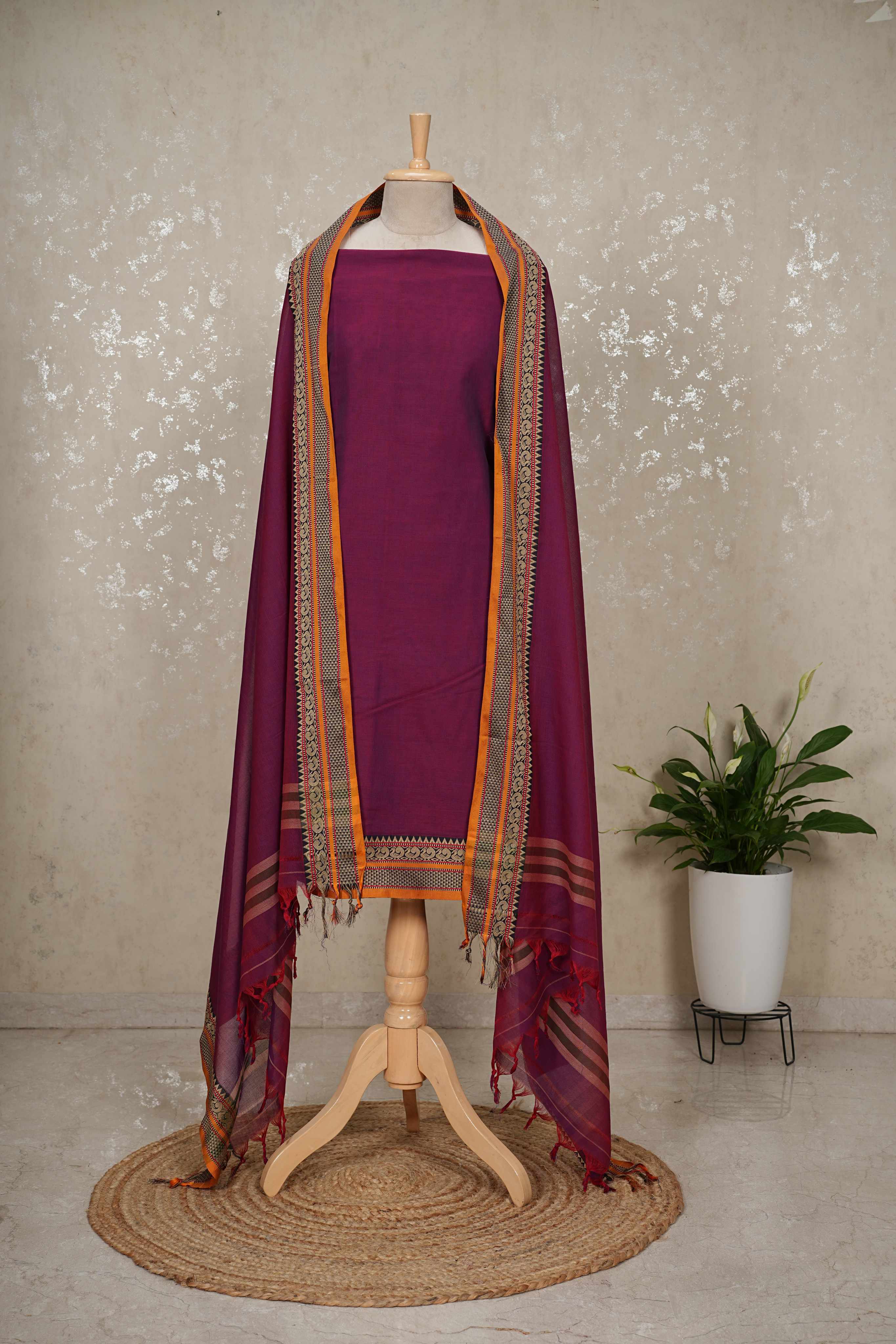 Authentic Mangalgiri Cotton Dress Material