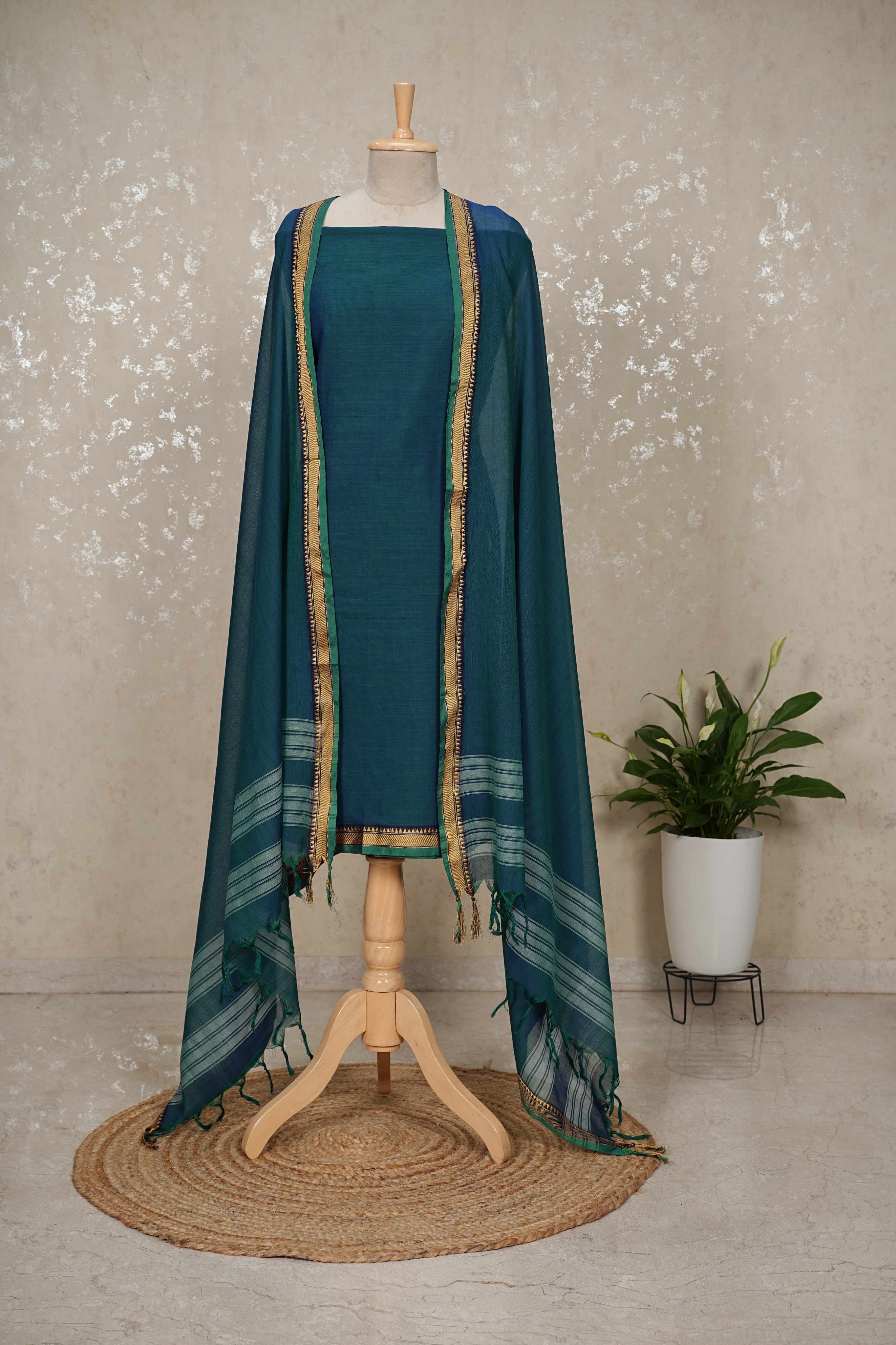 Authentic Mangalgiri Cotton Dress Material