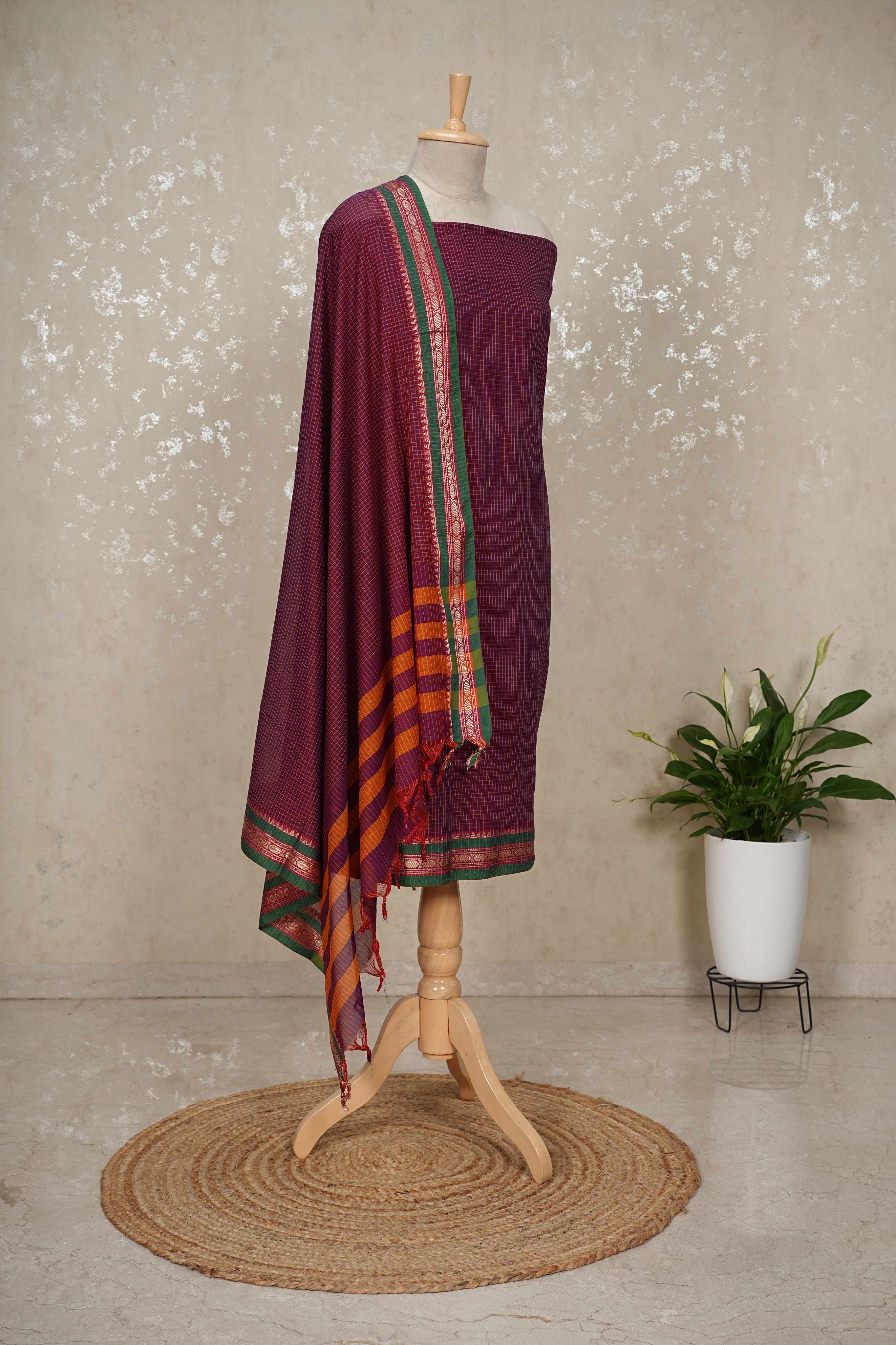 Authentic Mangalgiri Cotton Dress Material