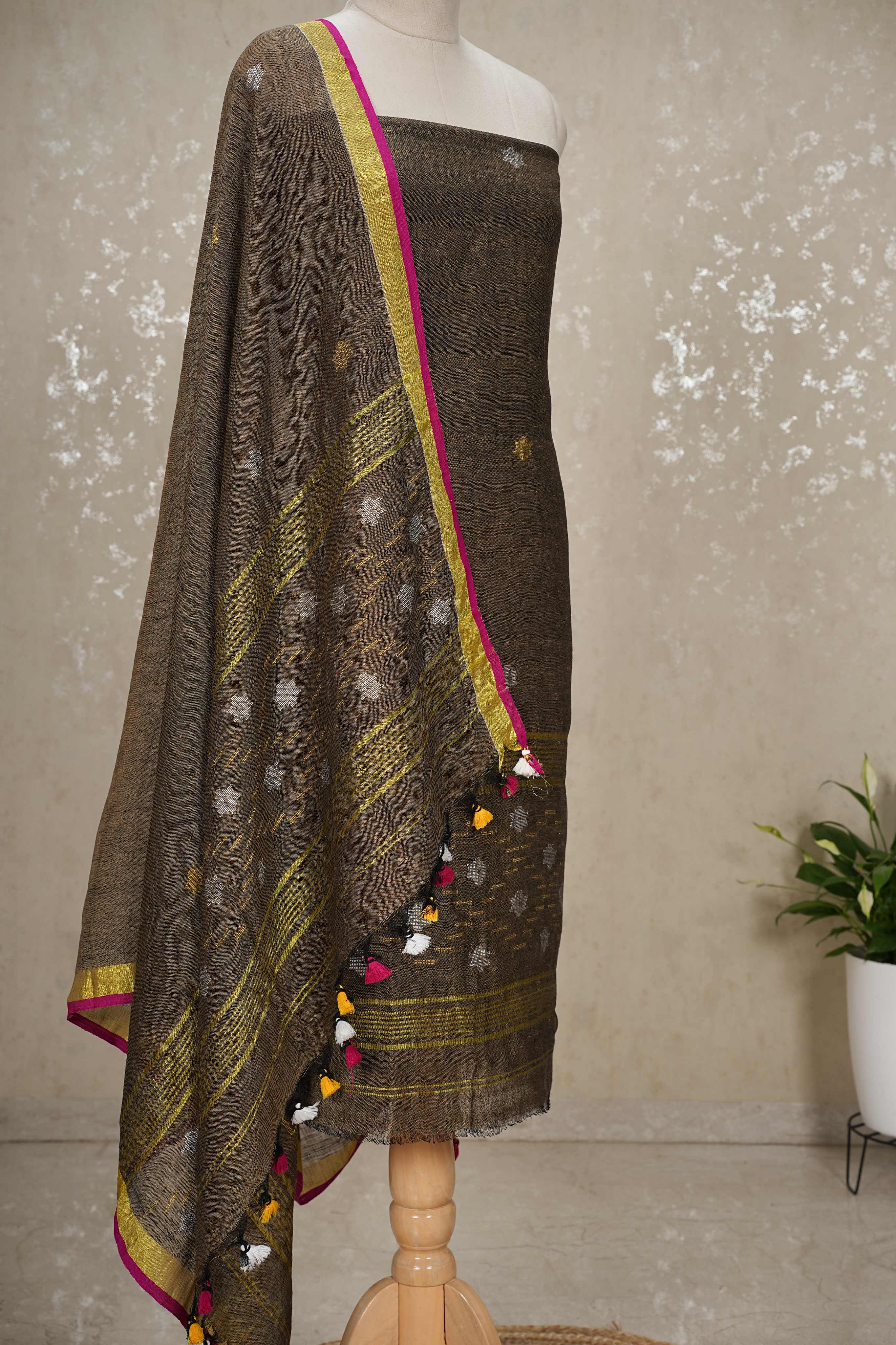 Bengal Cotton by Linen 2-Piece Suit with Dupatta
