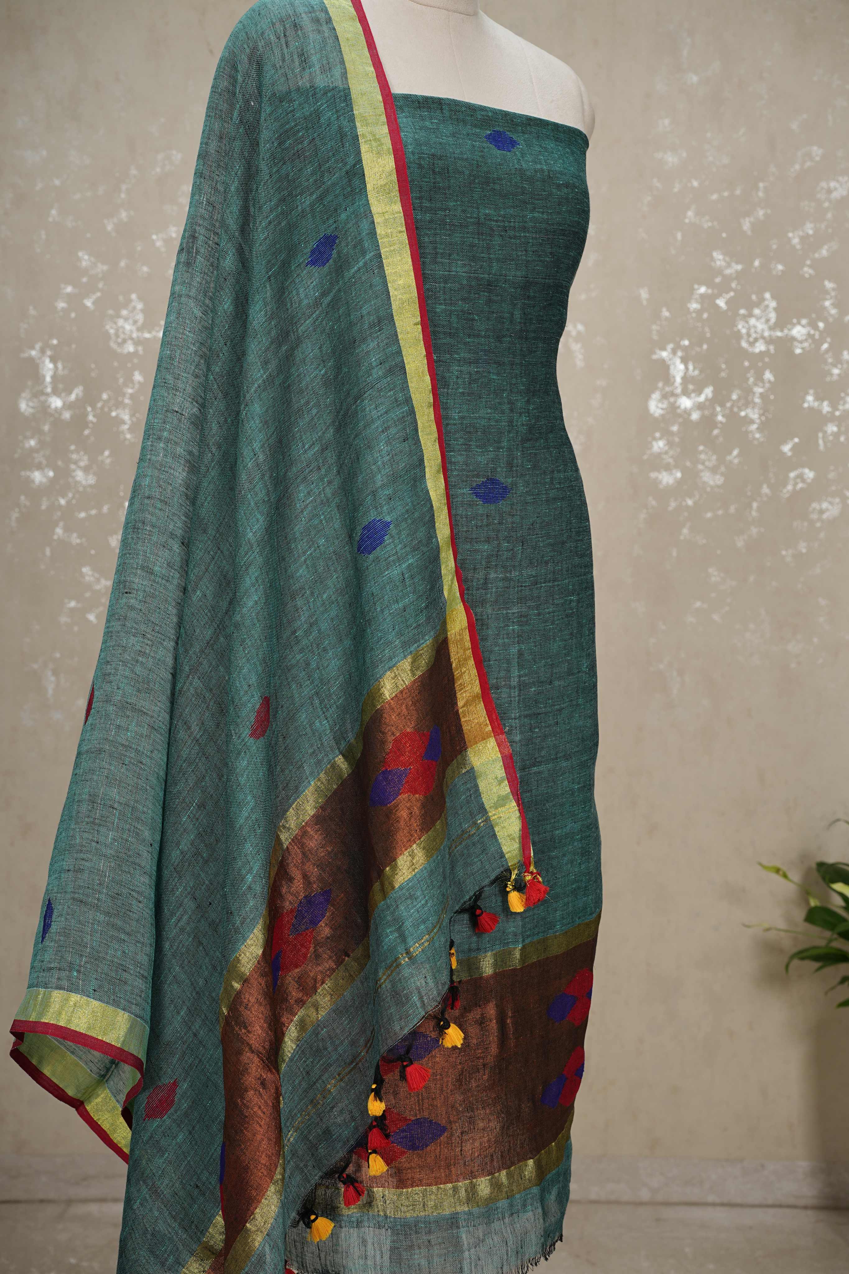 Bengal Cotton by Linen 2-Piece Suit with Dupatta