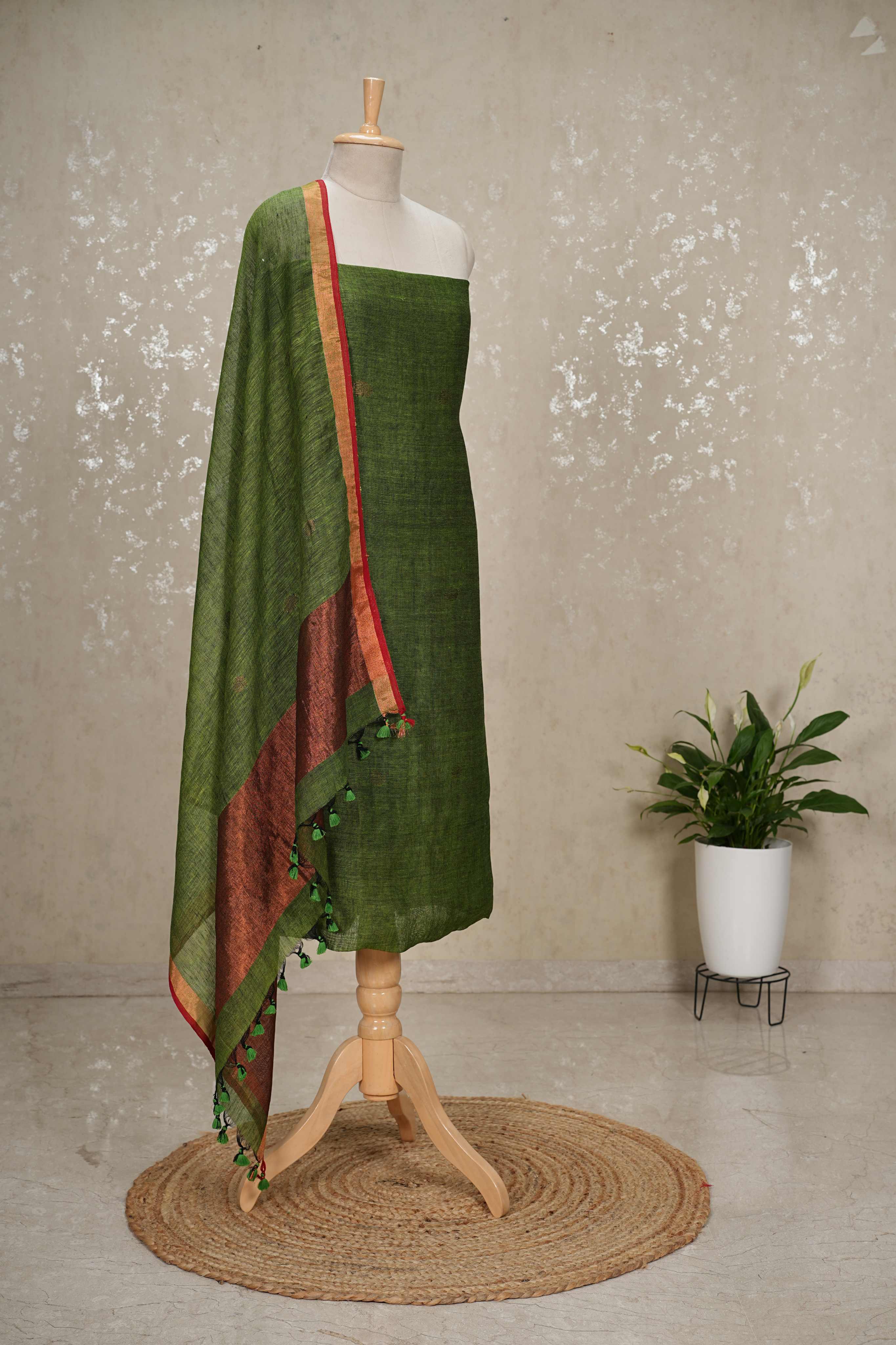 Bengal Cotton by Linen 2-Piece Suit with Dupatta