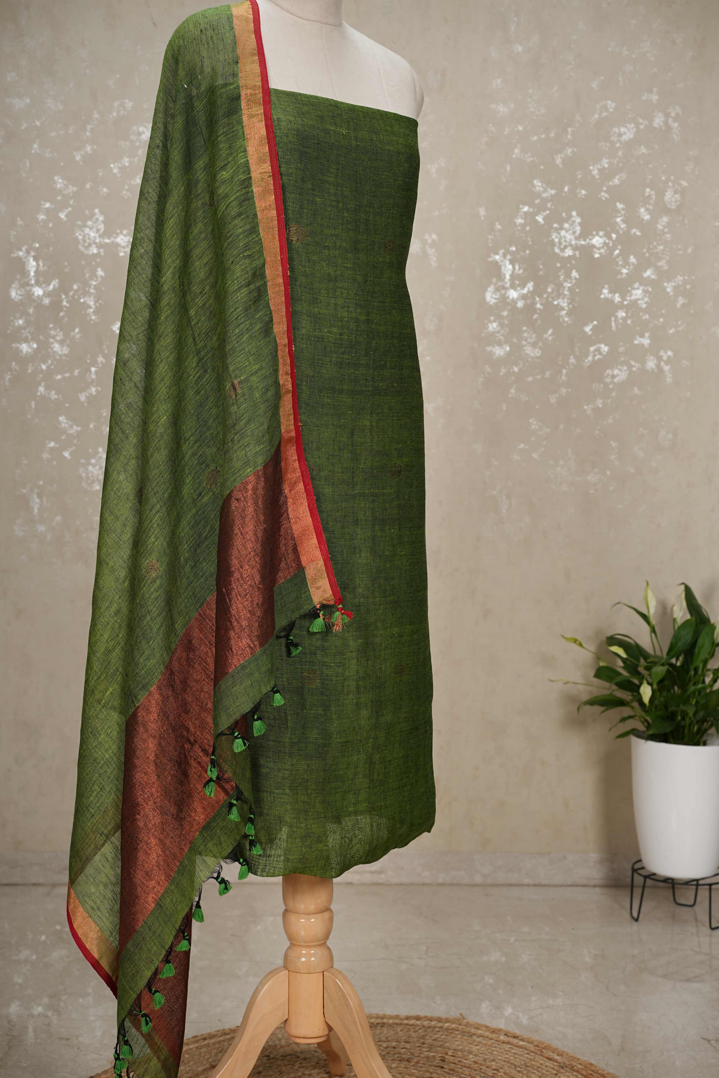 Bengal Cotton by Linen 2-Piece Suit with Dupatta
