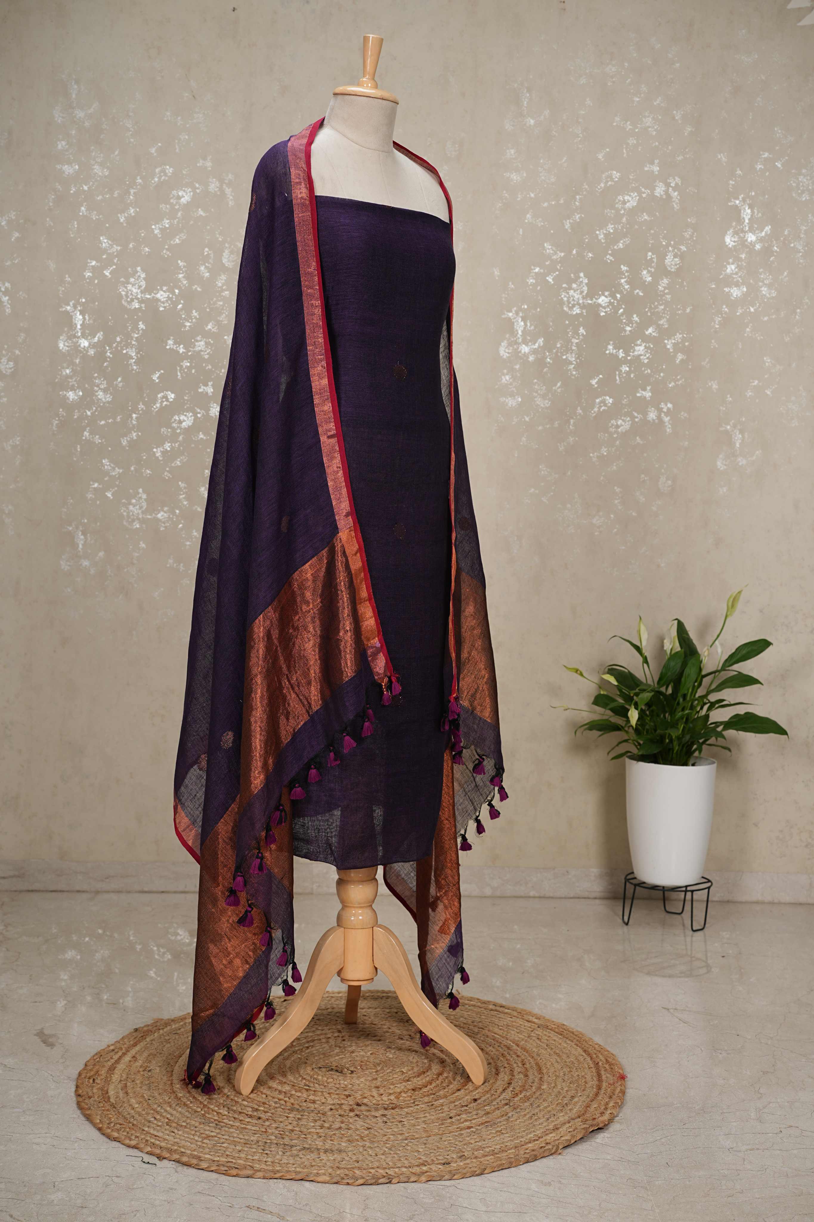 Bengal Cotton by Linen 2-Piece Suit with Dupatta