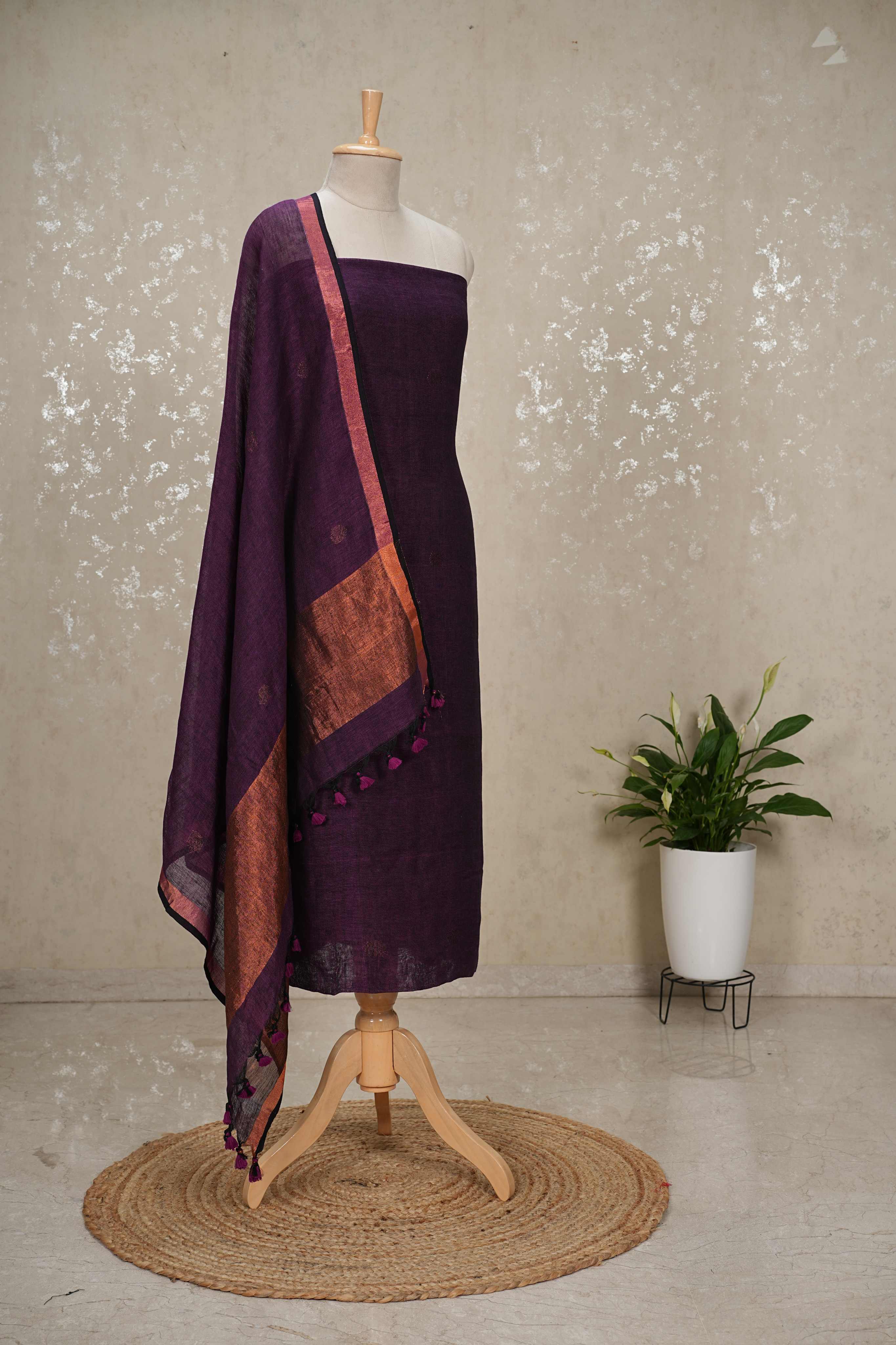 Bengal Cotton by Linen 2-Piece Suit with Dupatta