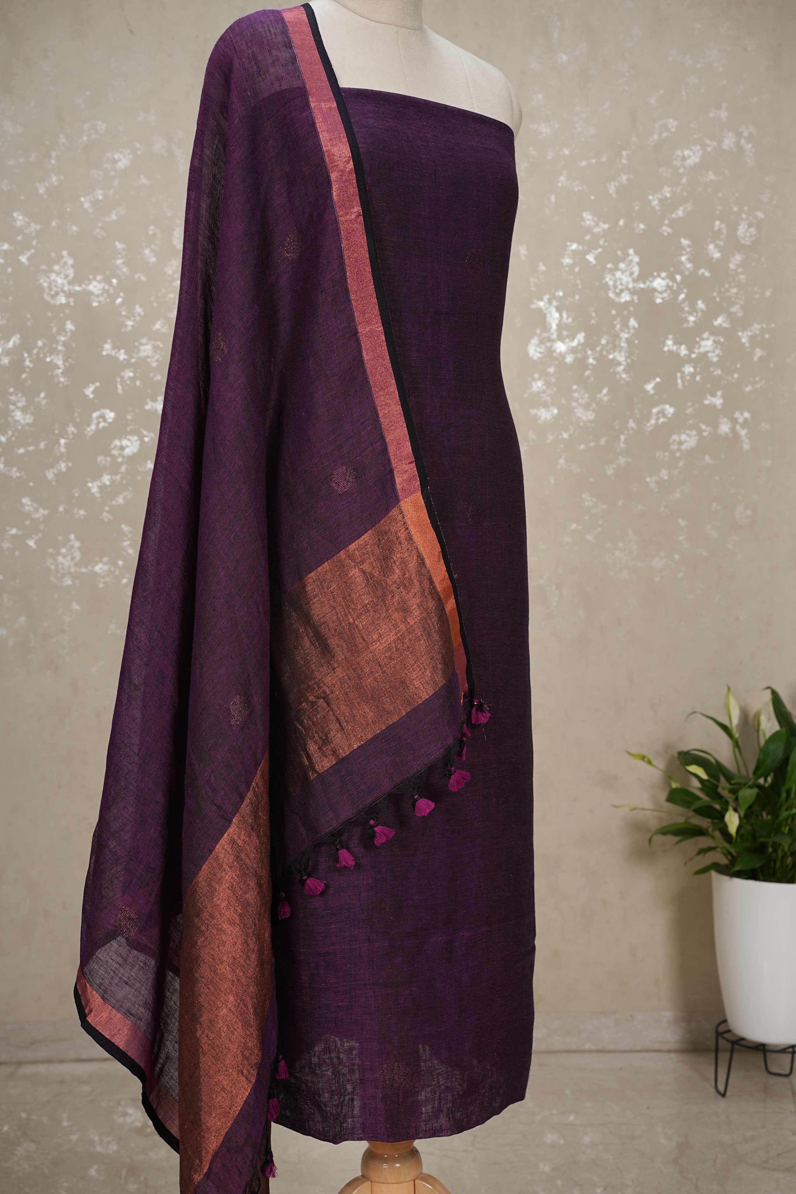 Bengal Cotton by Linen 2-Piece Suit with Dupatta