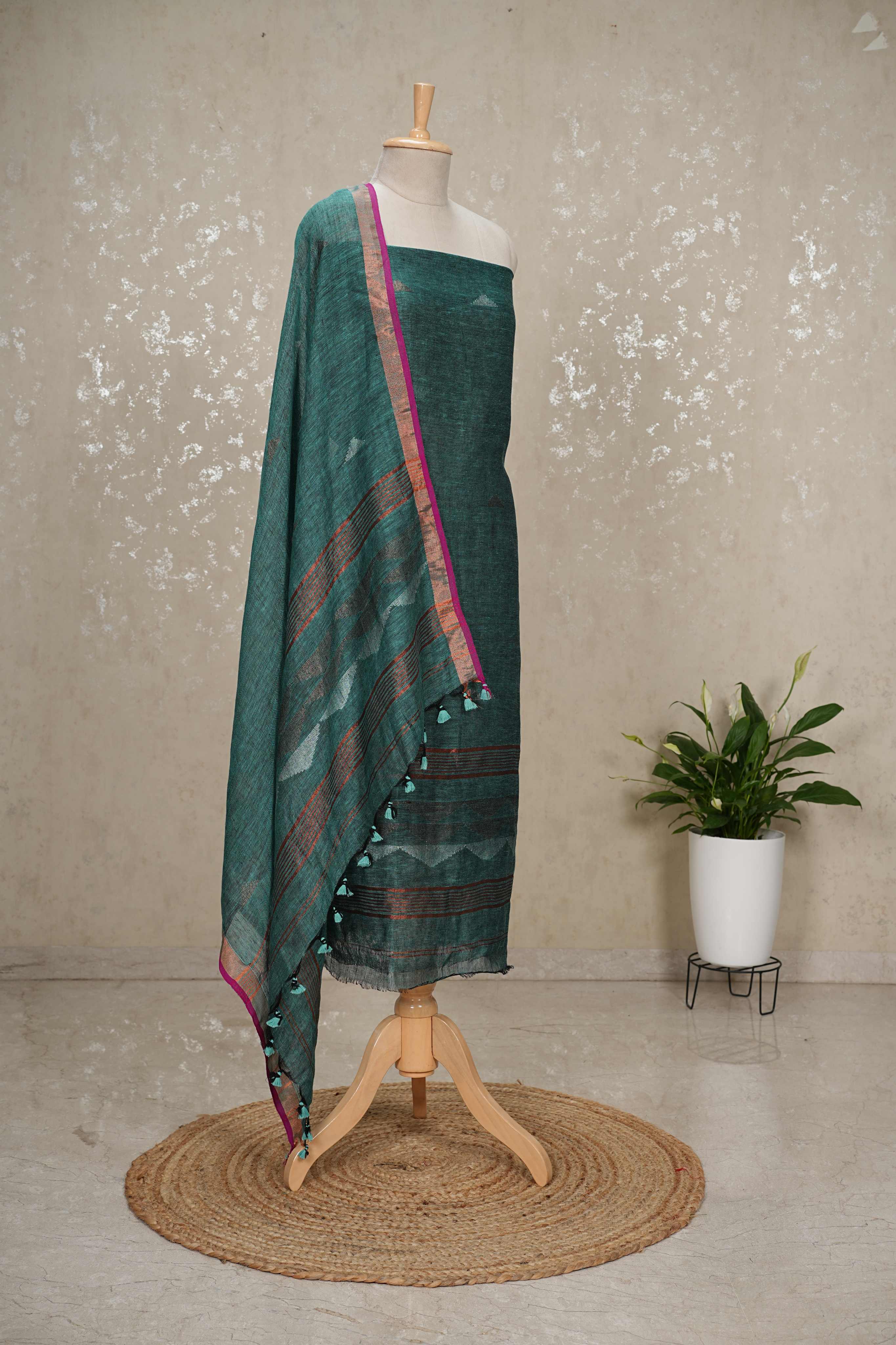 Bengal Cotton by Linen 2-Piece Suit with Dupatta
