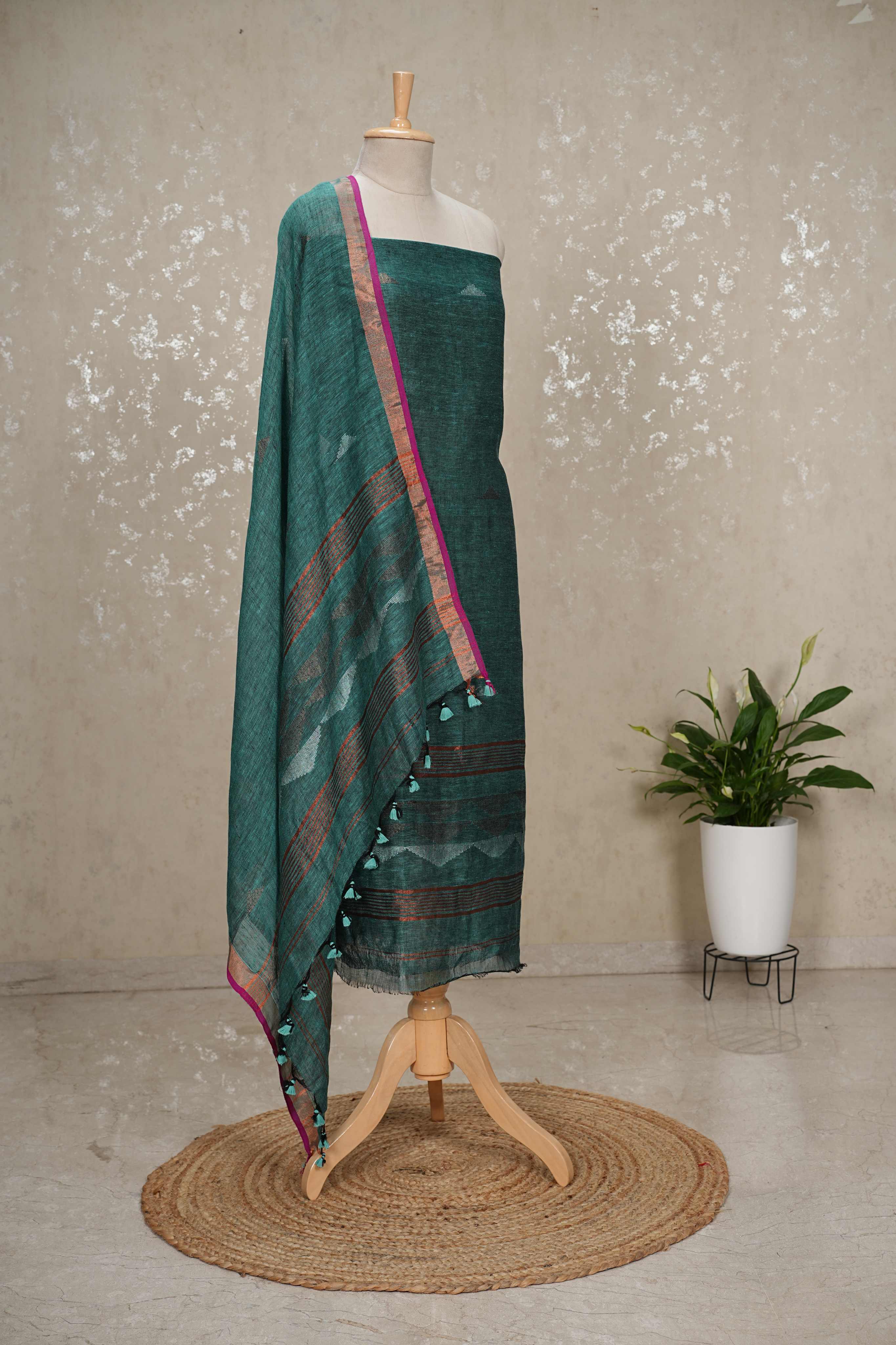 Bengal Cotton by Linen 2-Piece Suit with Dupatta