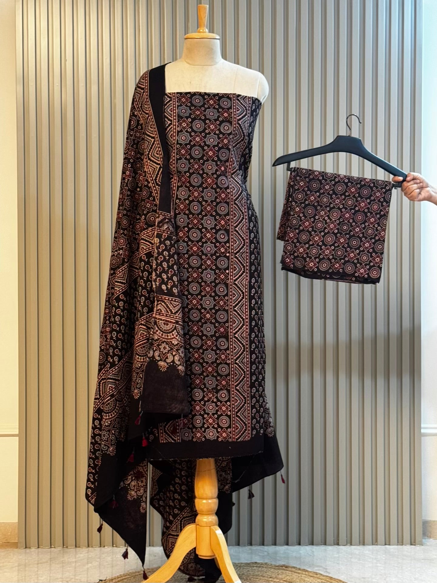 Kutch ajrak cotton suit -3pc