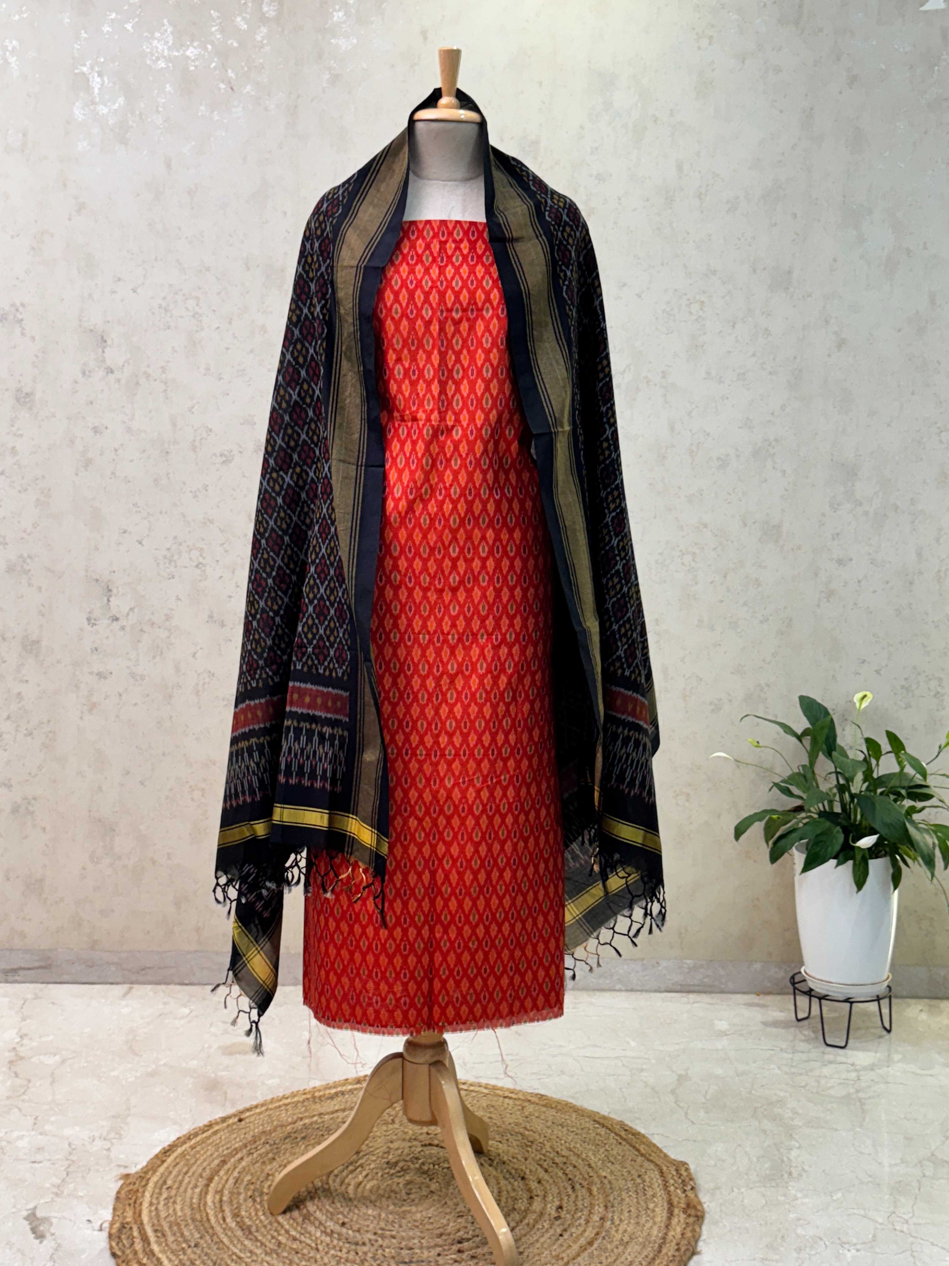 SICO ikkat pochampally dress material 2pc set