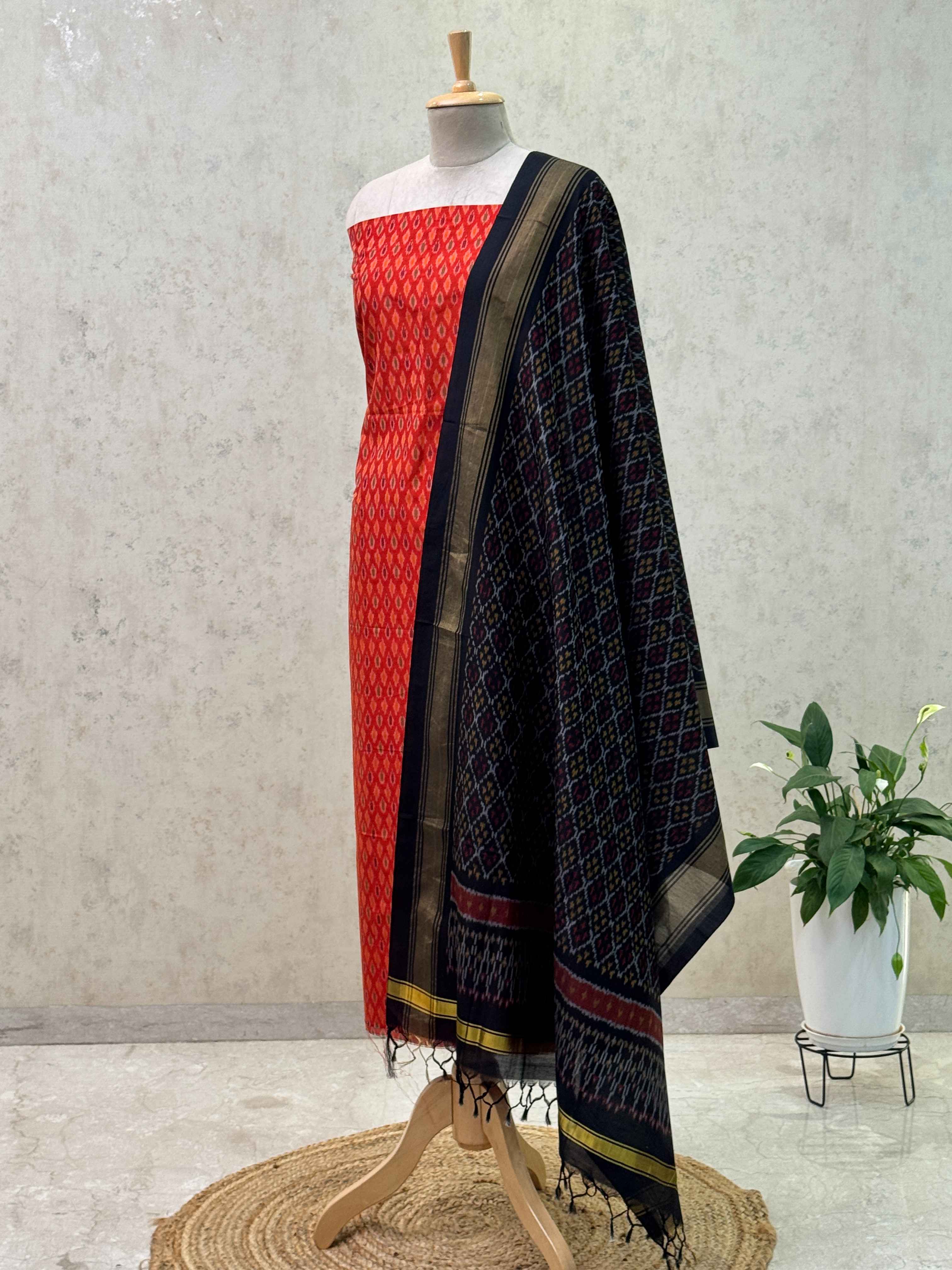 SICO ikkat pochampally dress material 2pc set