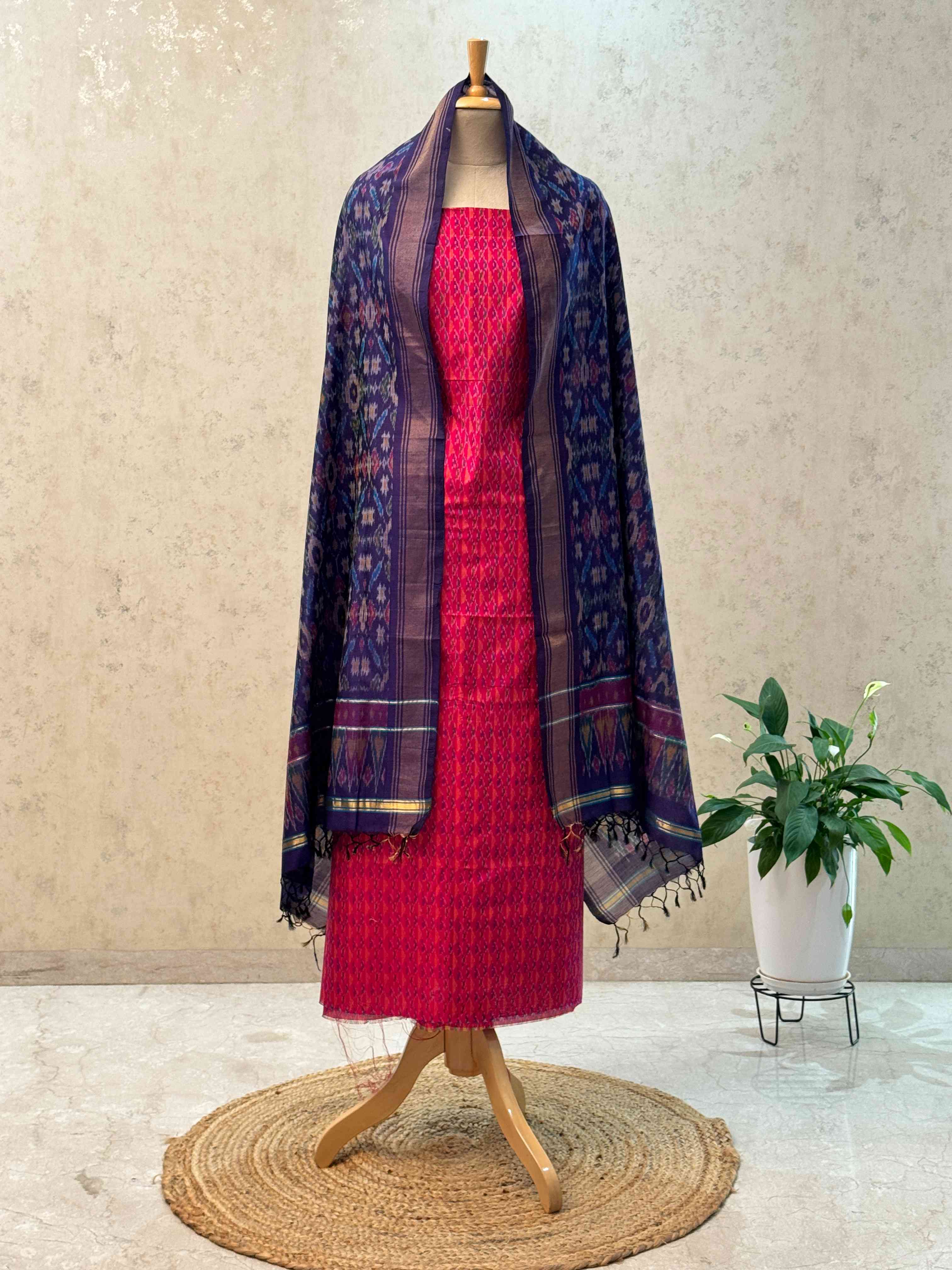 SICO ikkat pochampally dress material 2pc set