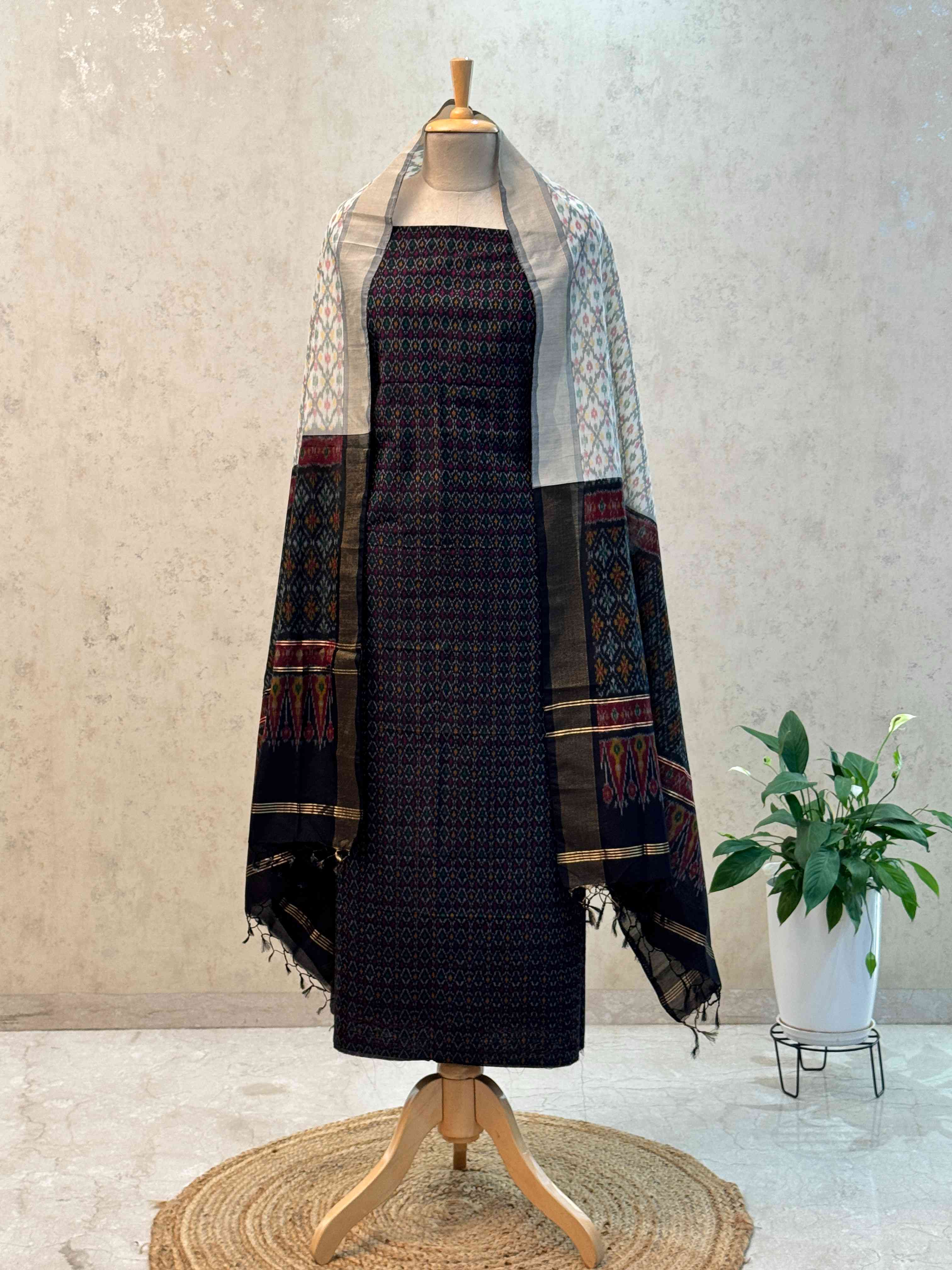 SICO ikkat pochampally dress material 2pc set