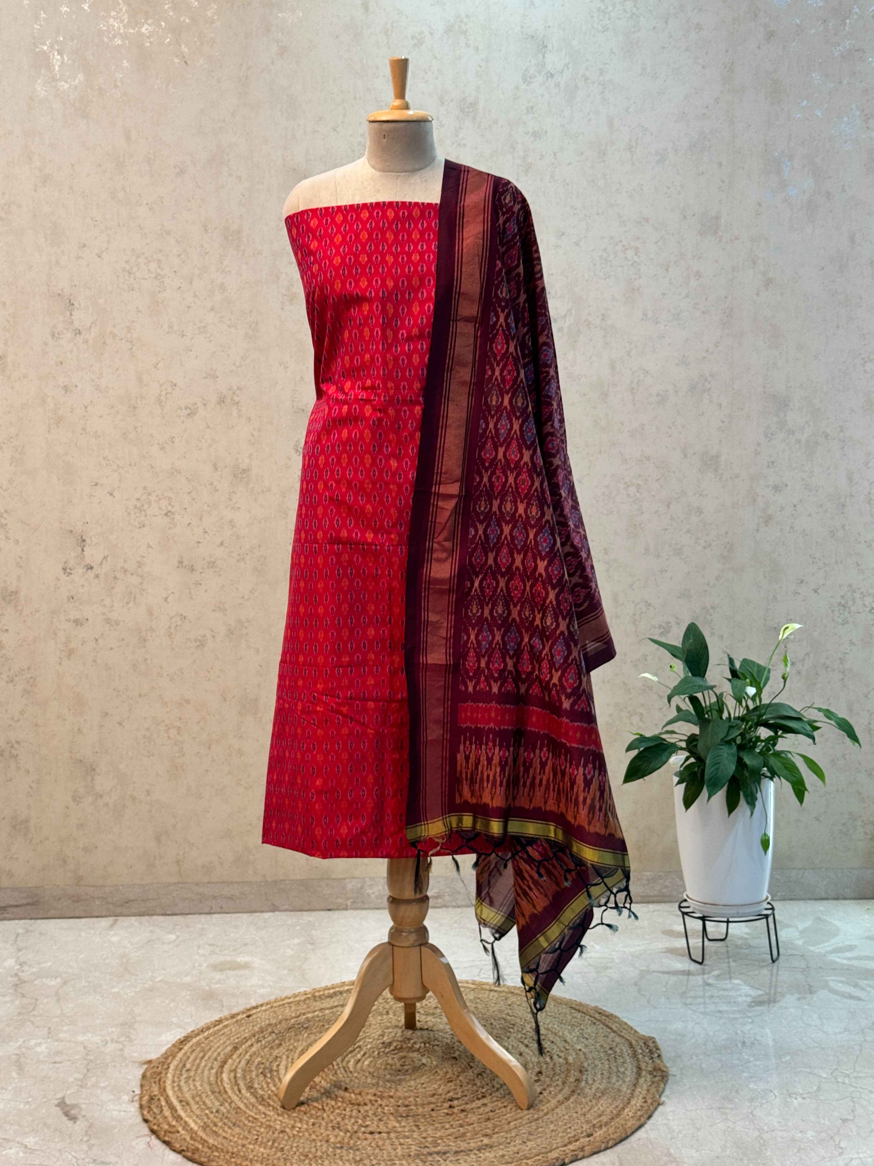 SICO ikkat pochampally dress material 2pc set