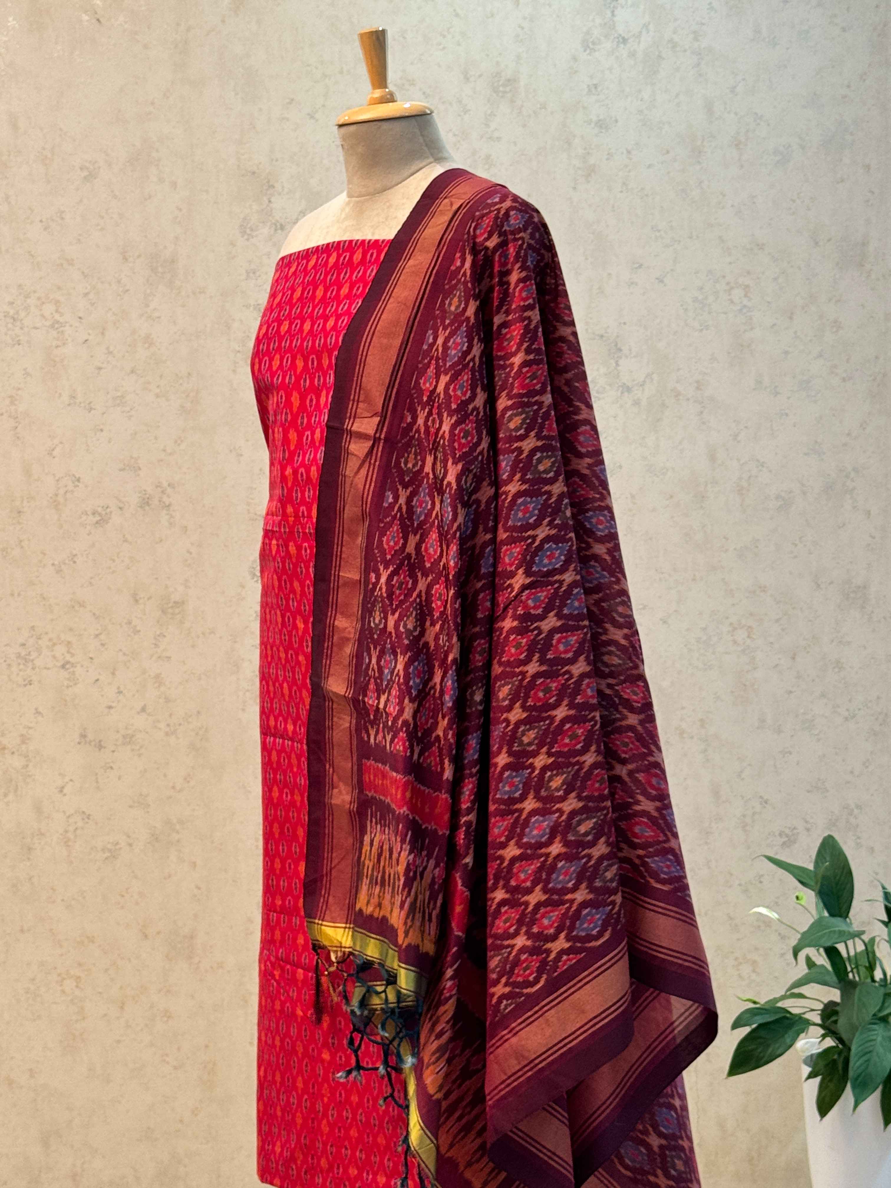 SICO ikkat pochampally dress material 2pc set