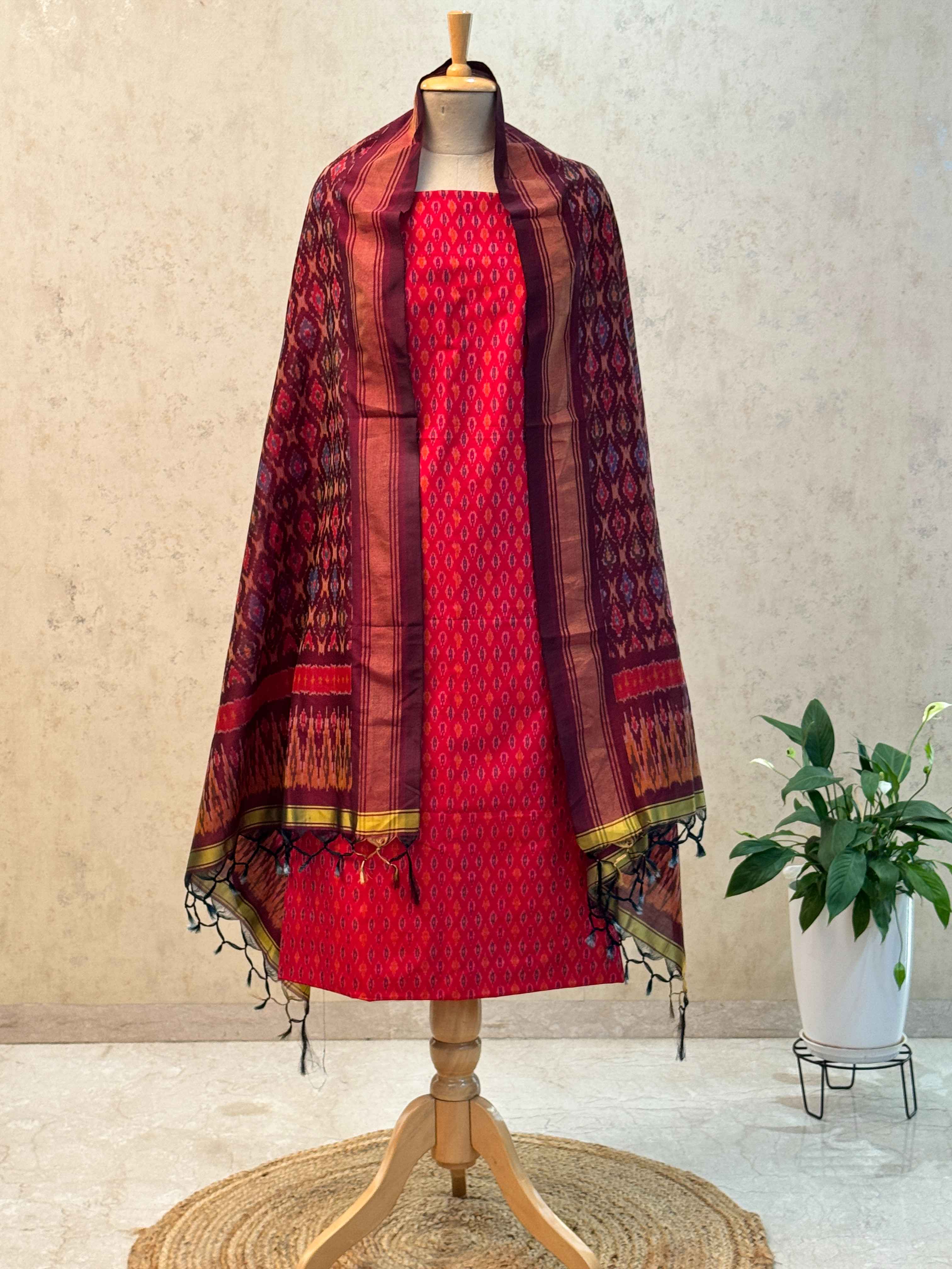 SICO ikkat pochampally dress material 2pc set