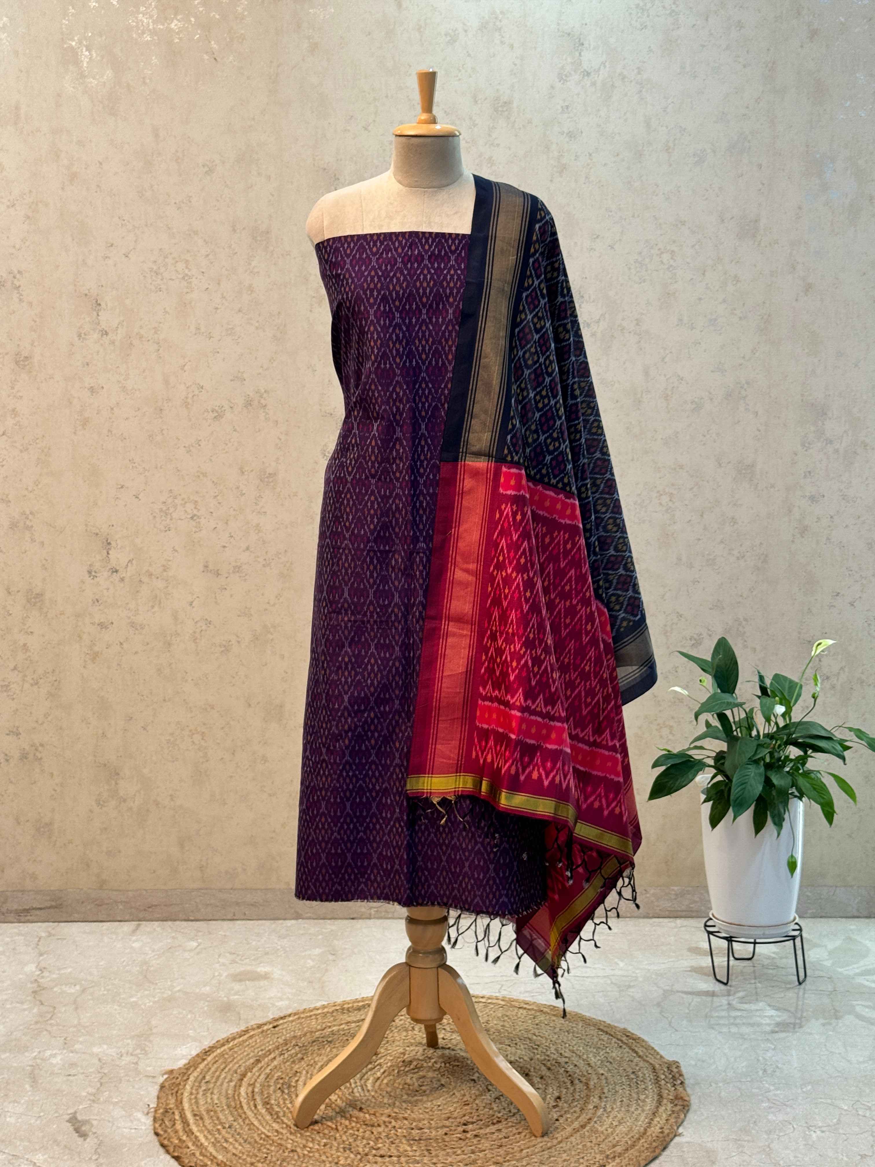 SICO ikkat pochampally dress material 2pc set