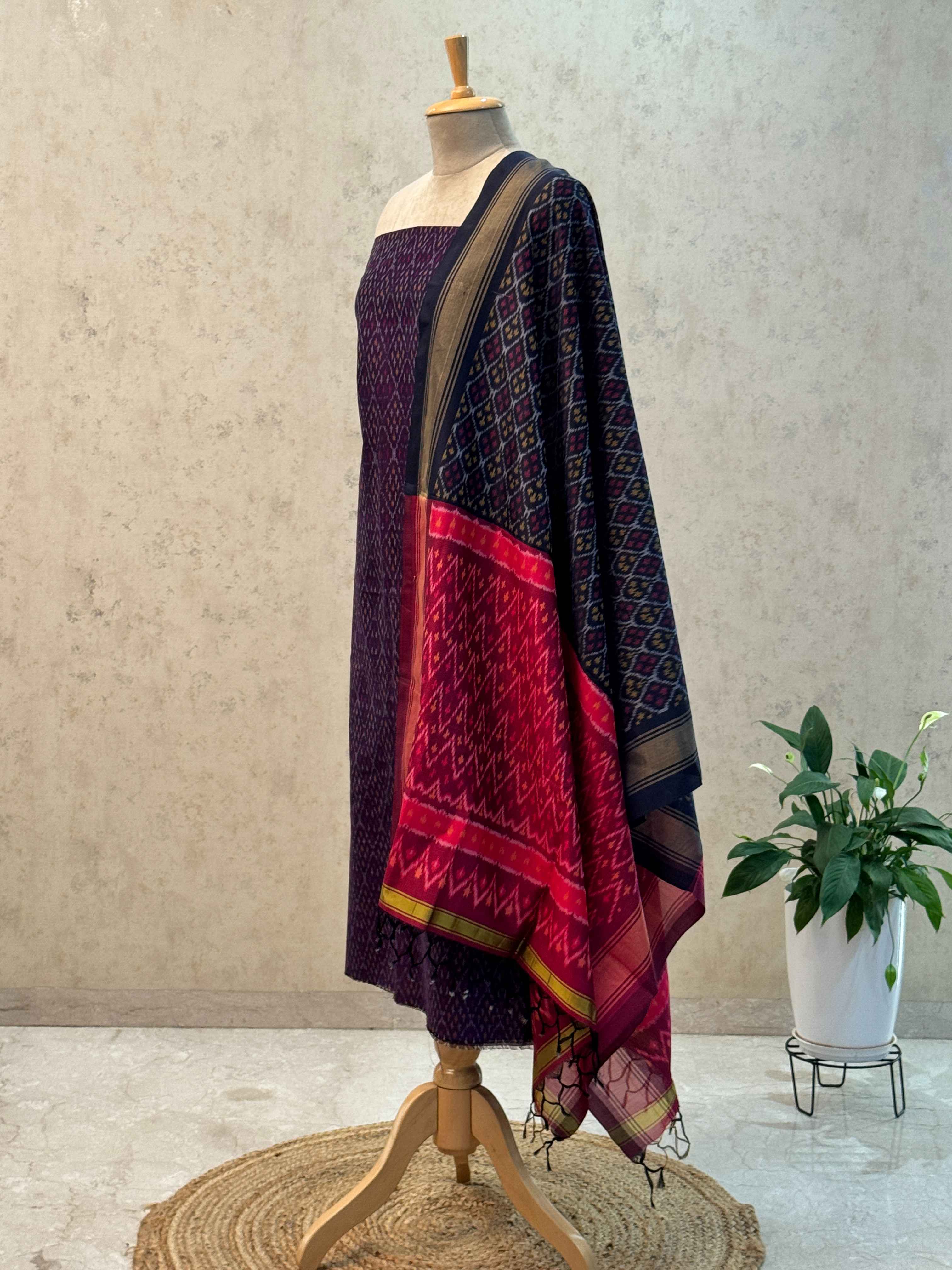 SICO ikkat pochampally dress material 2pc set