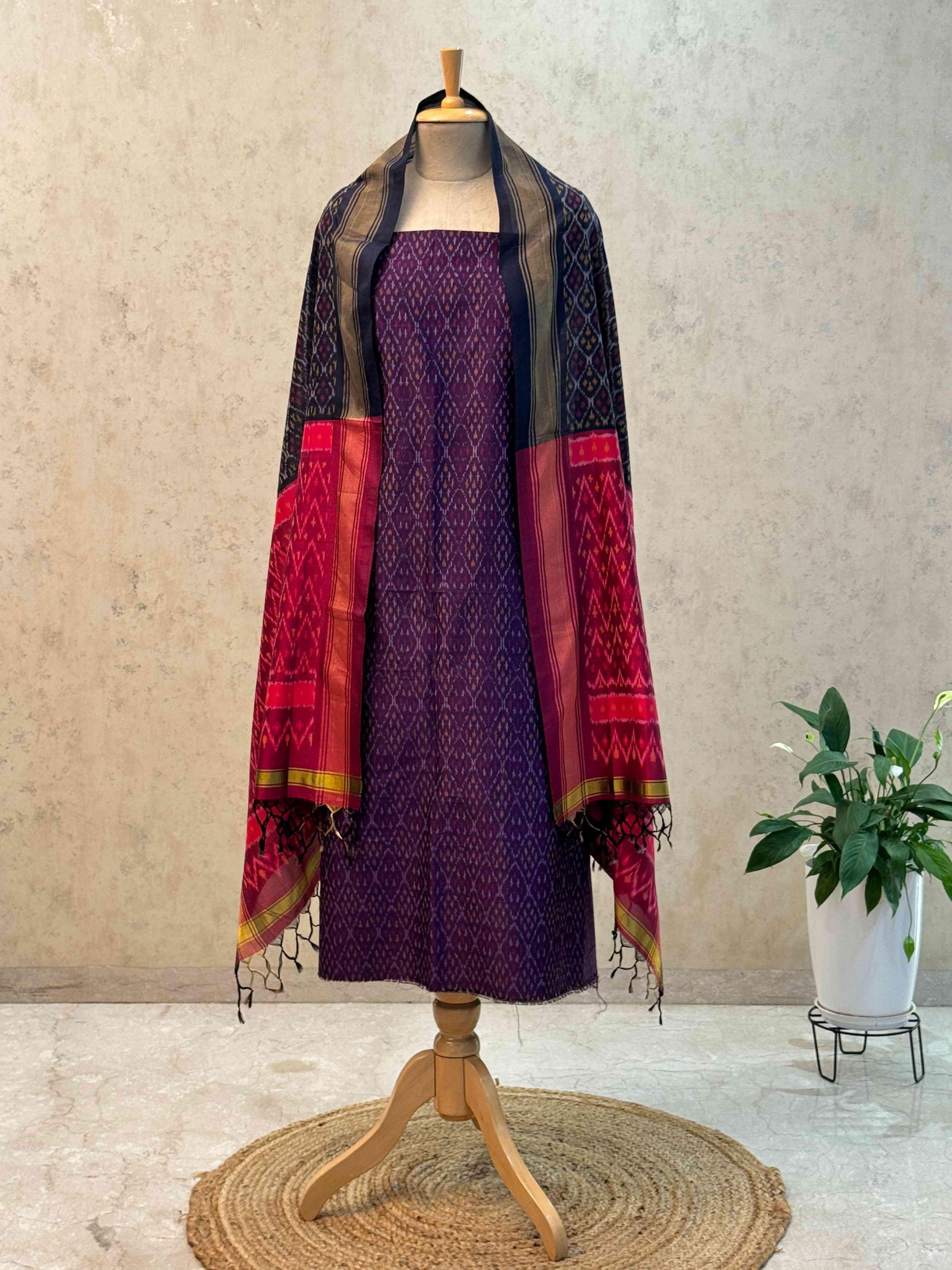 SICO ikkat pochampally dress material 2pc set