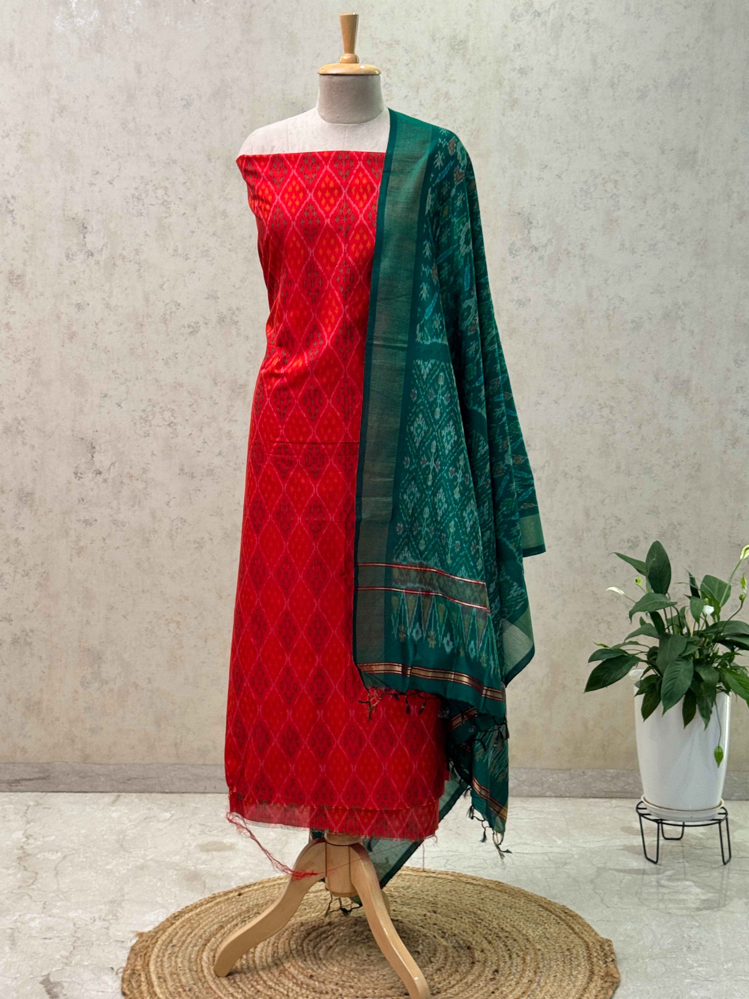 SICO ikkat pochampally dress material 2pc set