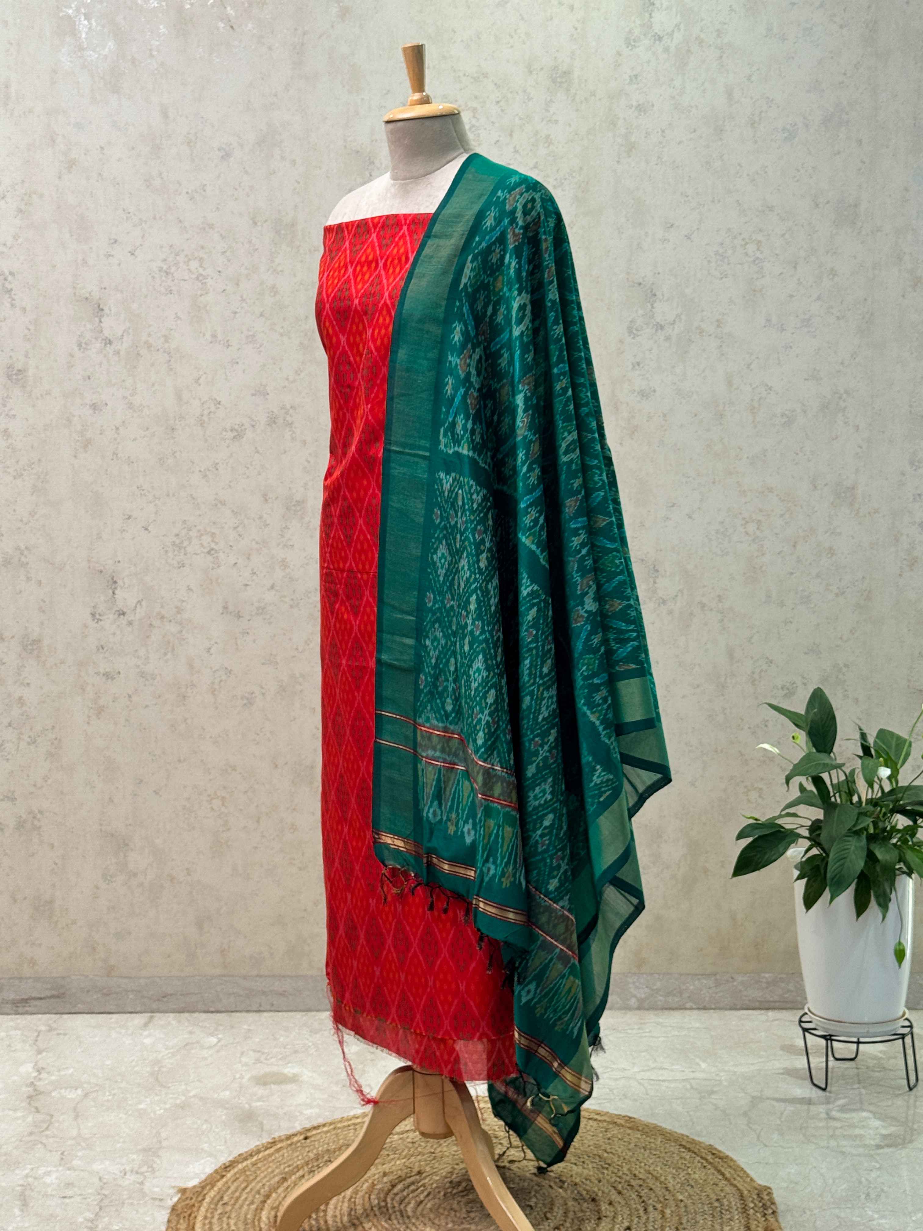 SICO ikkat pochampally dress material 2pc set