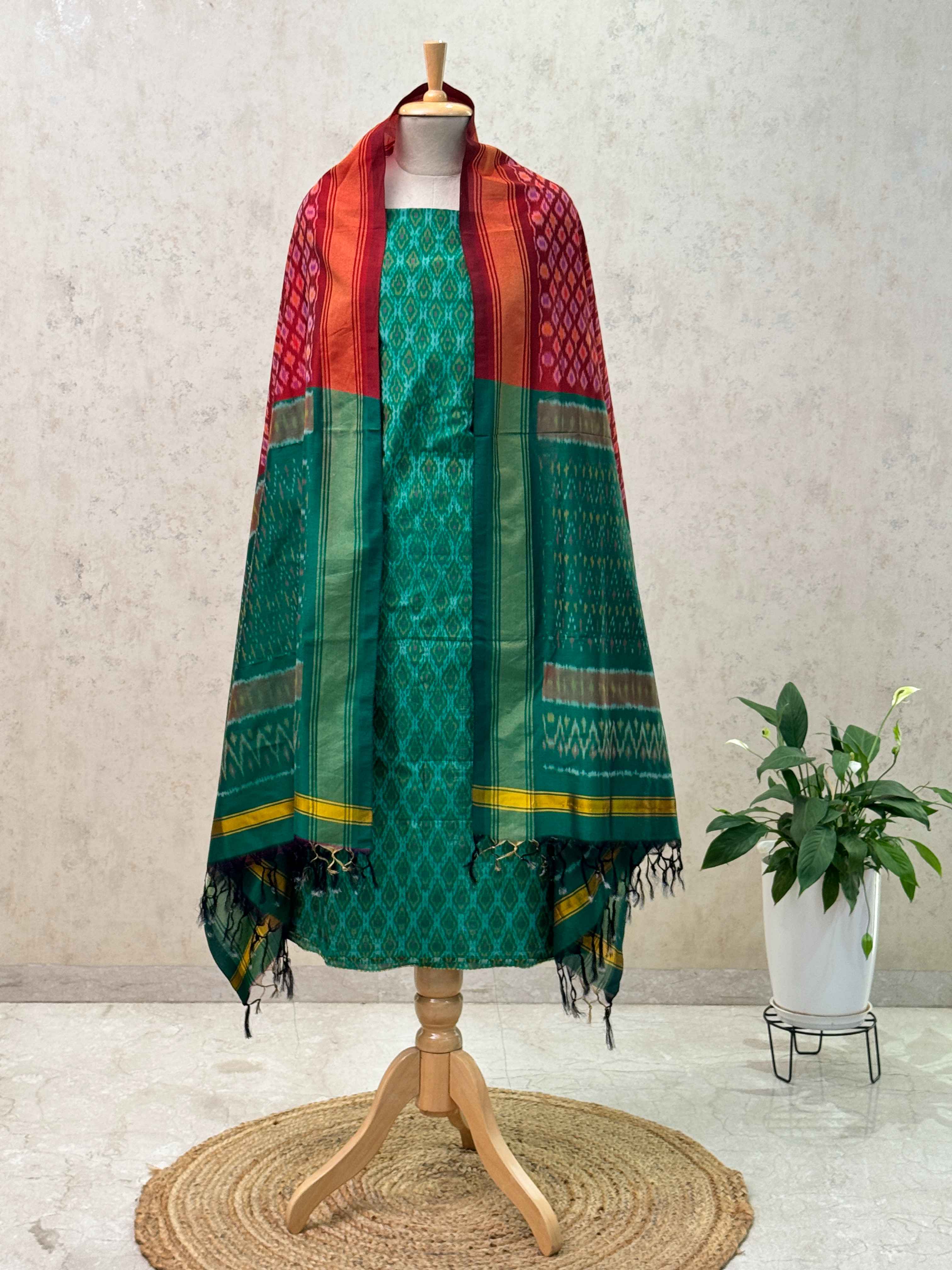 SICO ikkat pochampally dress material 2pc set