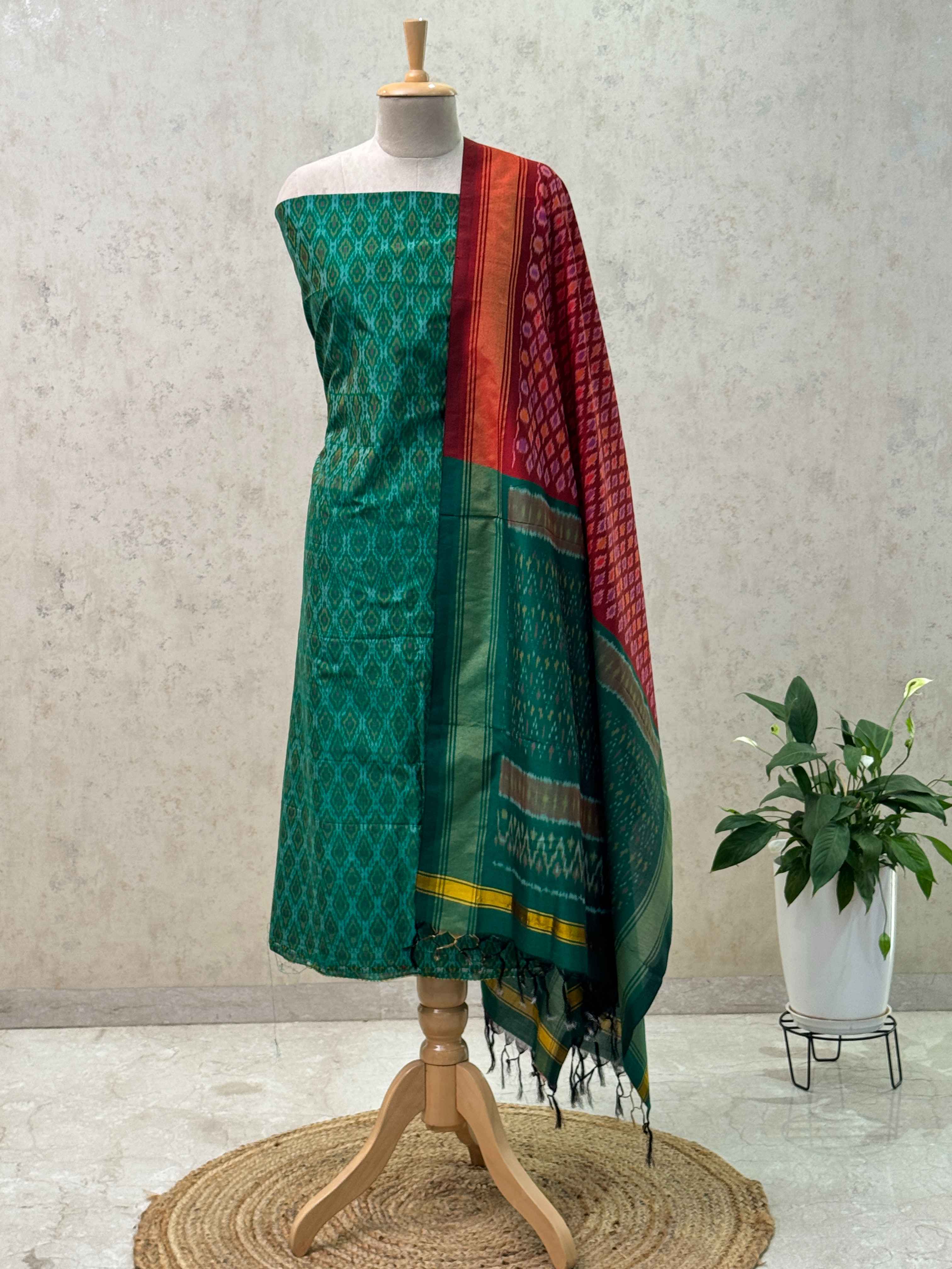 SICO ikkat pochampally dress material 2pc set