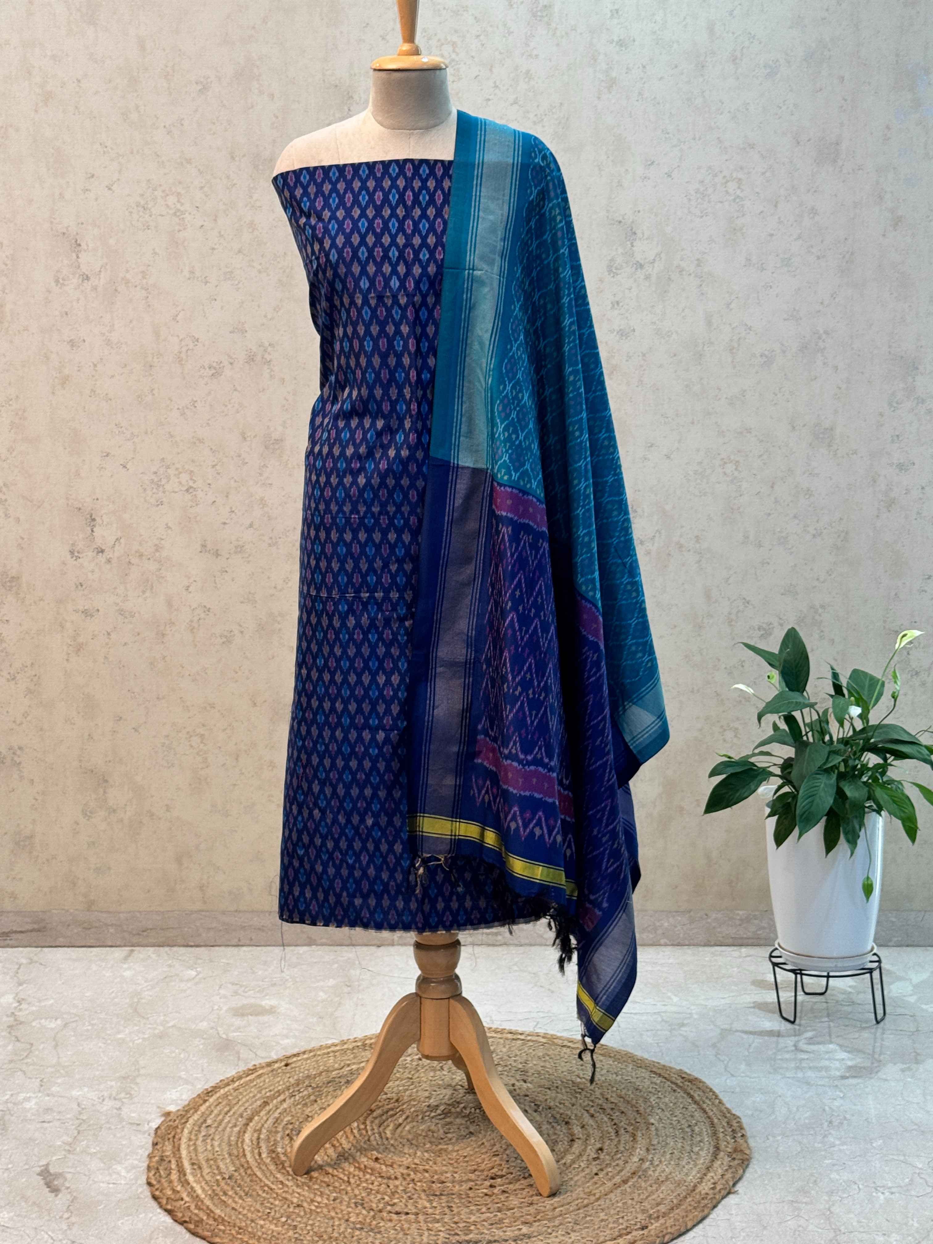 SICO ikkat pochampally dress material 2pc set