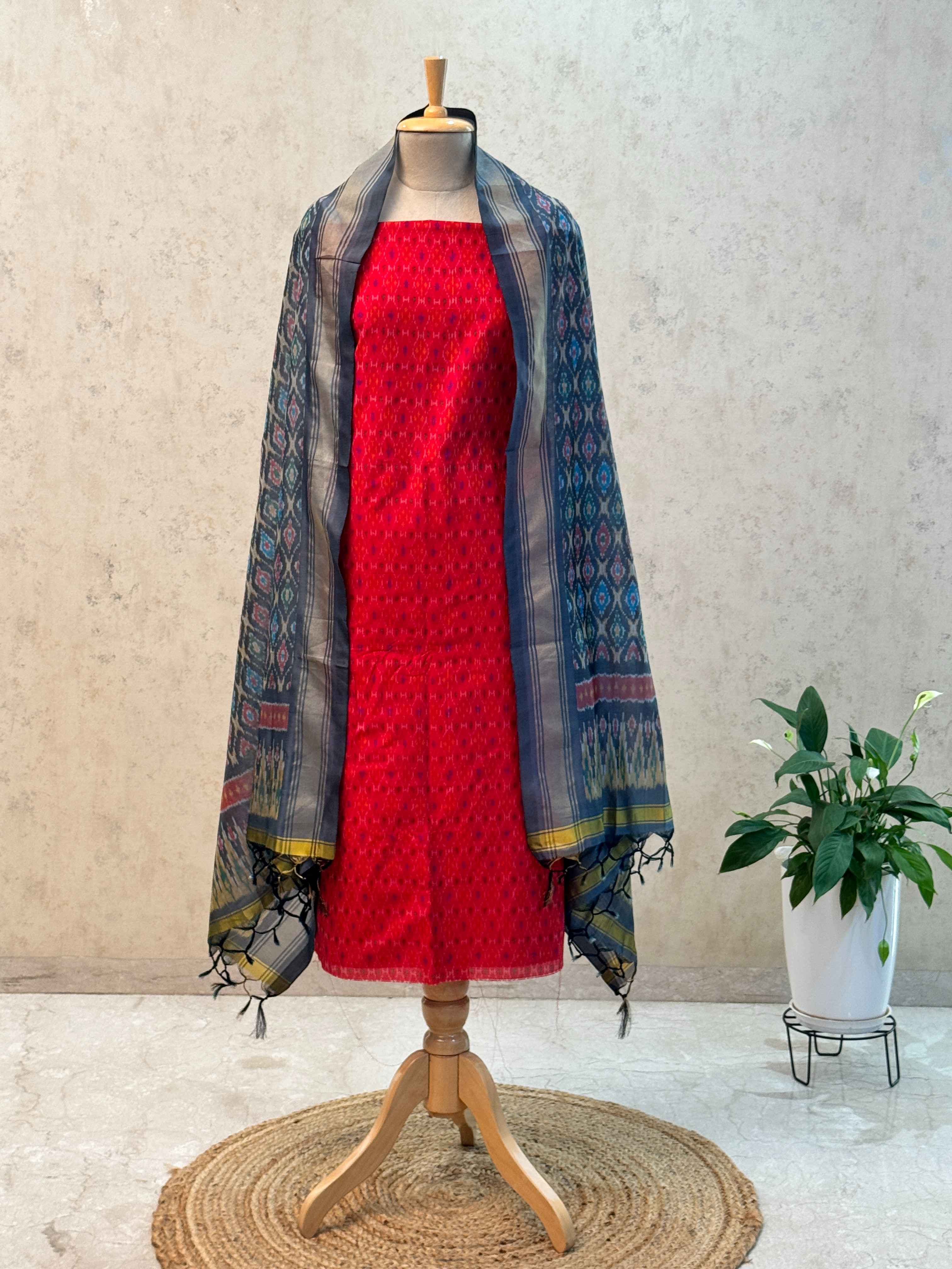 SICO ikkat pochampally dress material 2pc set