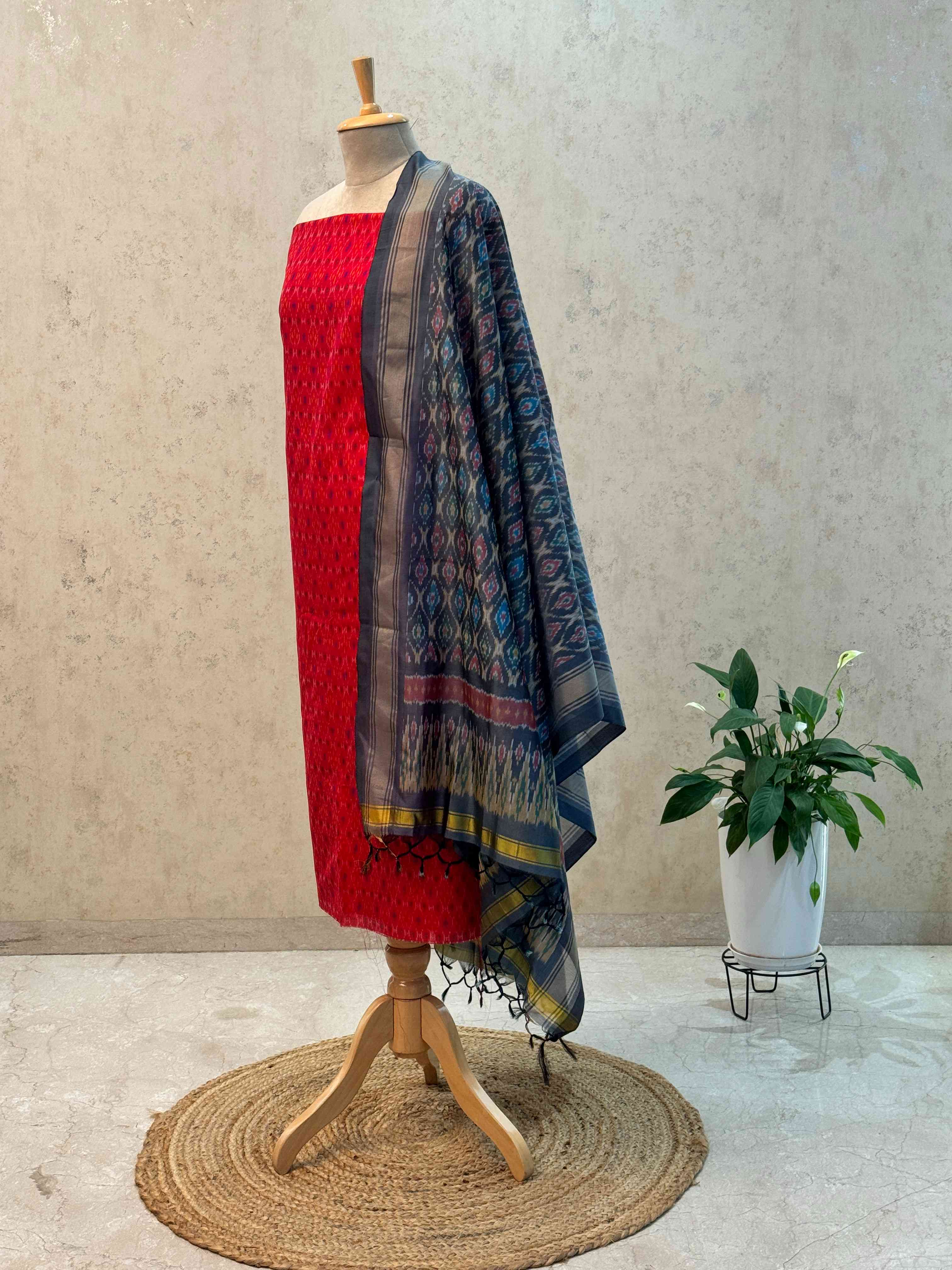 SICO ikkat pochampally dress material 2pc set