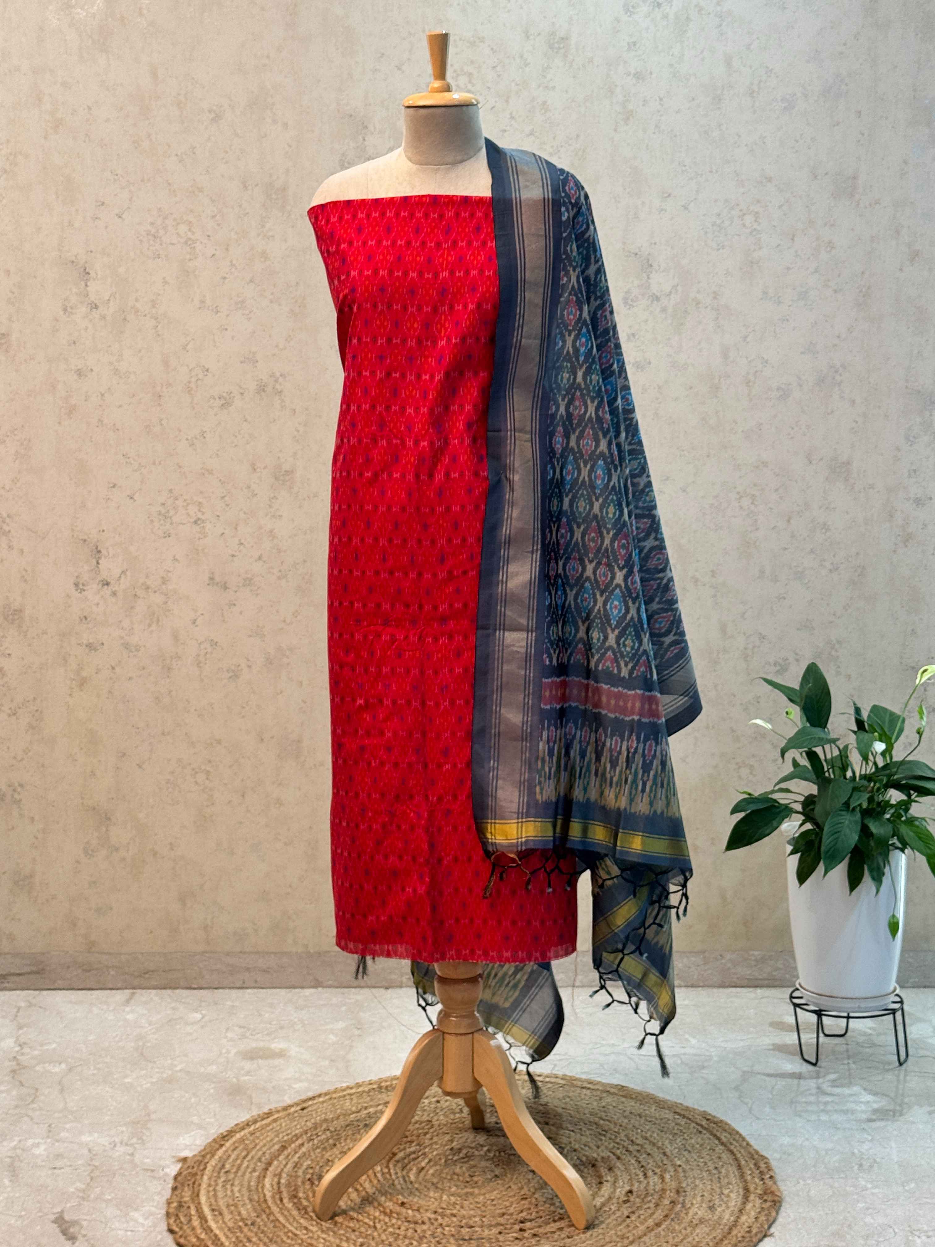 SICO ikkat pochampally dress material 2pc set