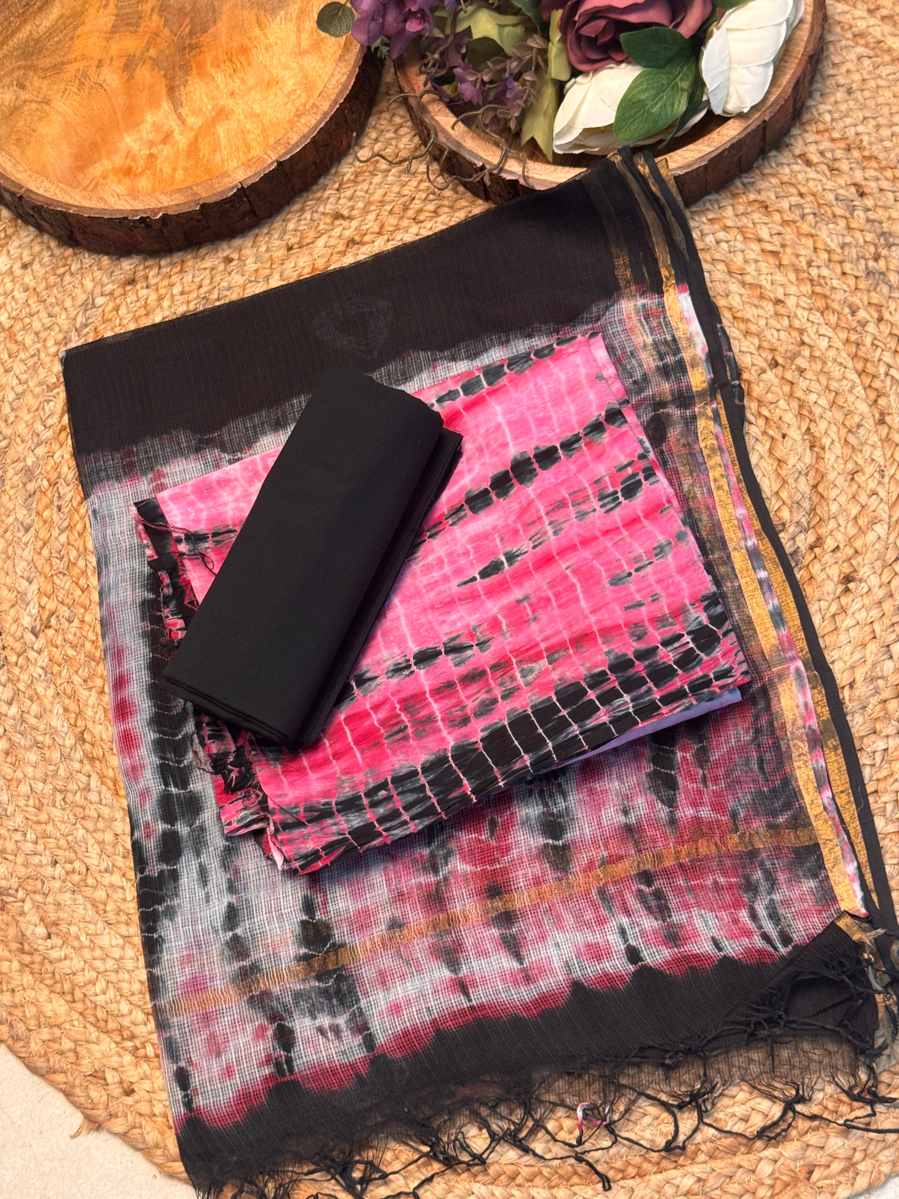 Elegant Cotton Suit with Kota Doria Dupatta