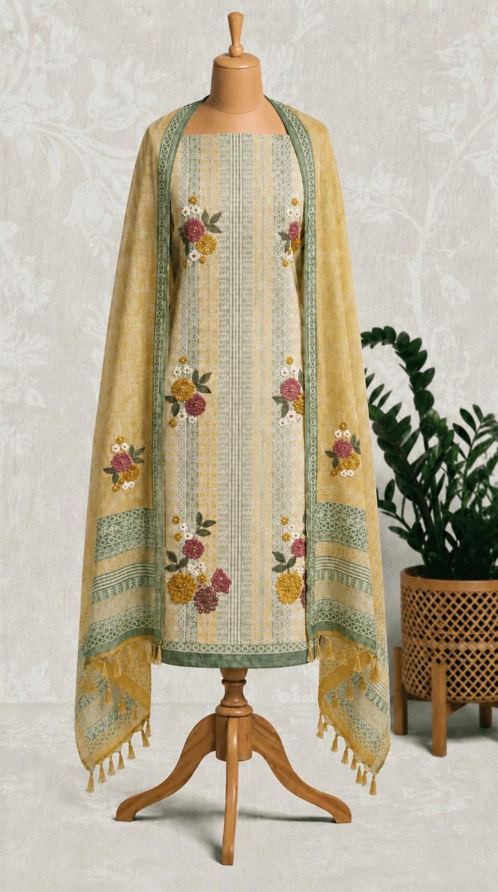 Jute Linen 3PC Suit Set