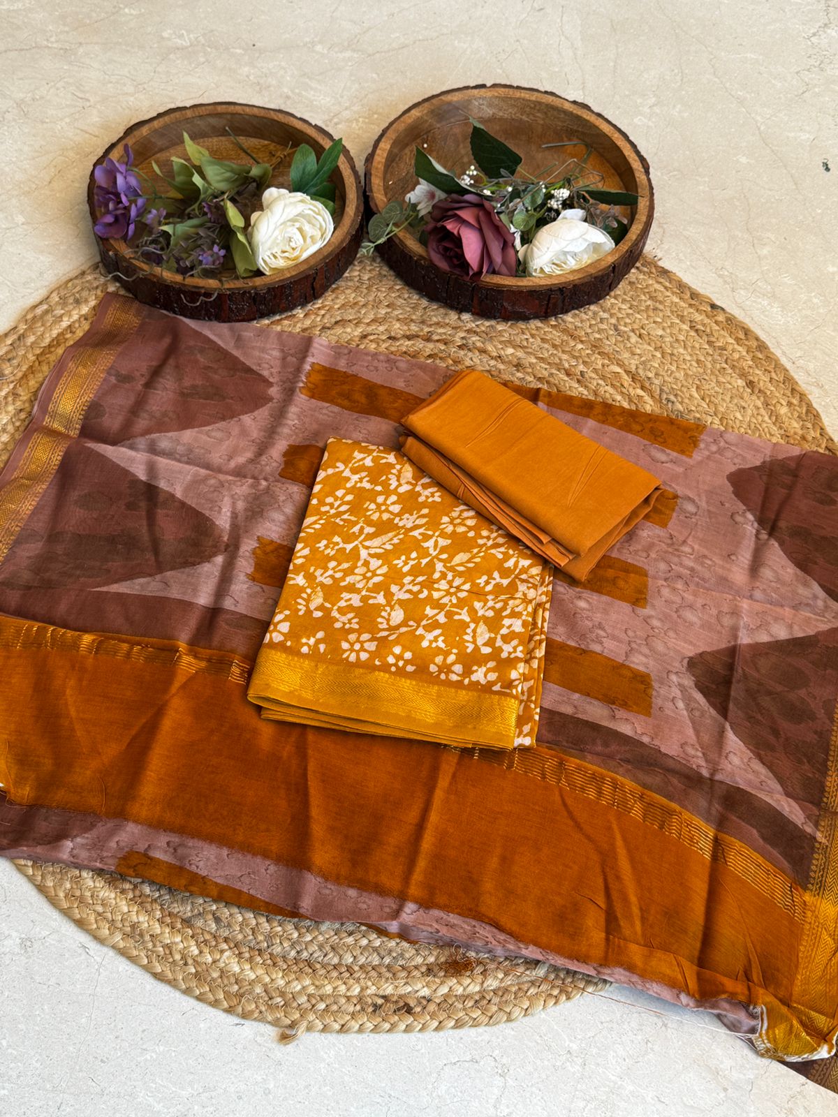 PURE maheshwari silk suit -3pc