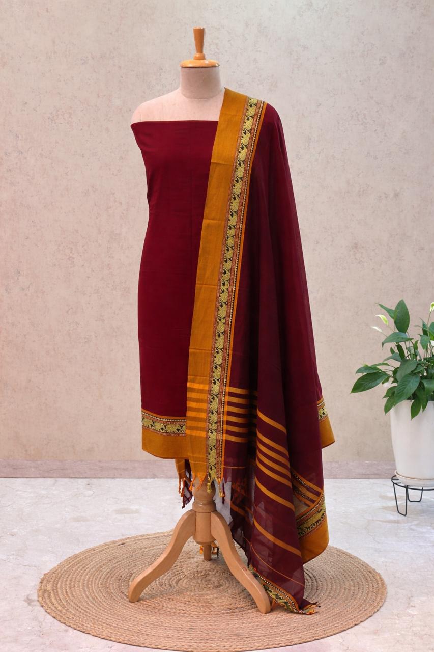 Authentic Mangalgiri Cotton Dress Material